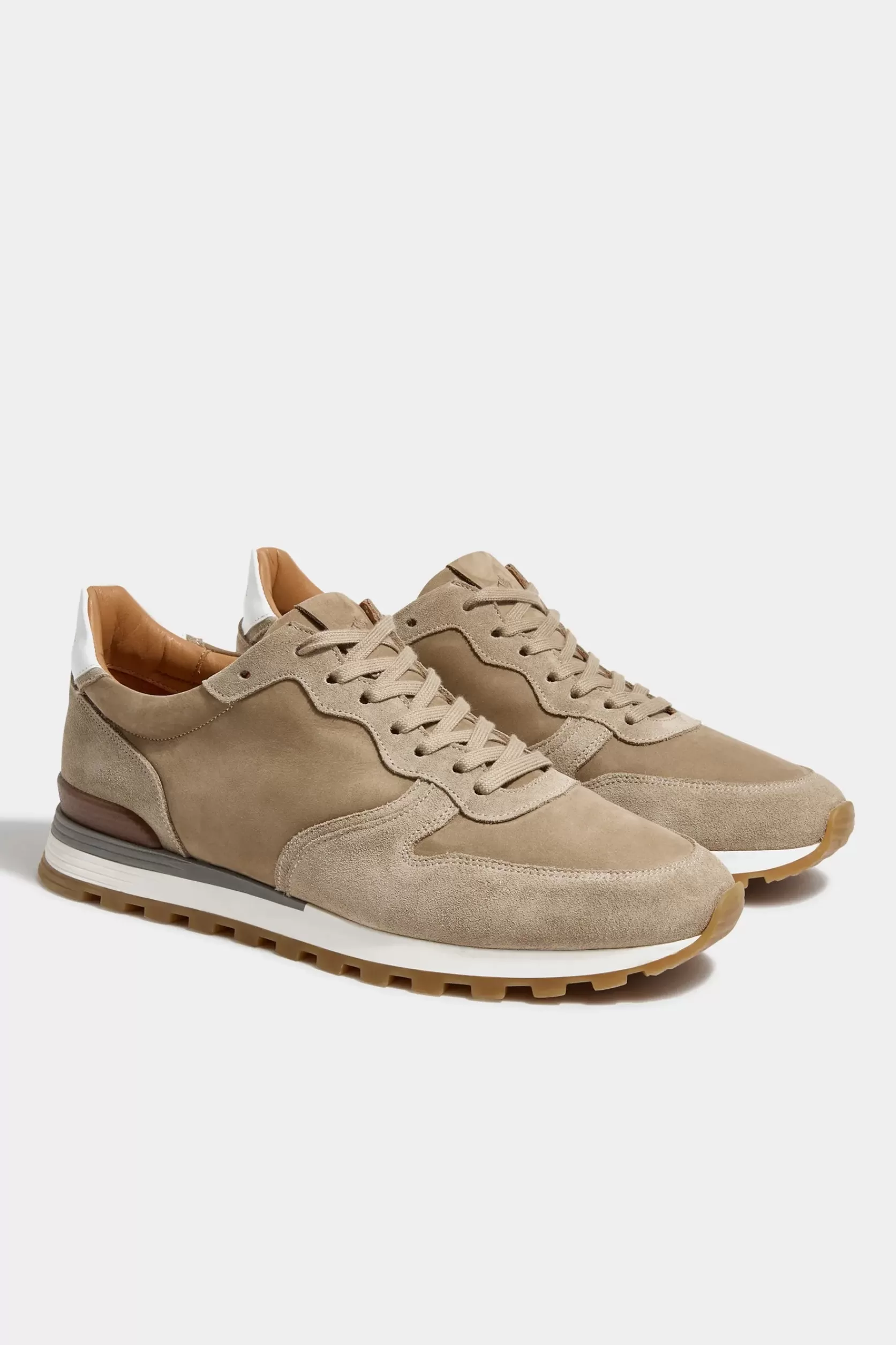 Baskets En Nabuk Et Daim s - Made In Italy>Pini Parma Cheap