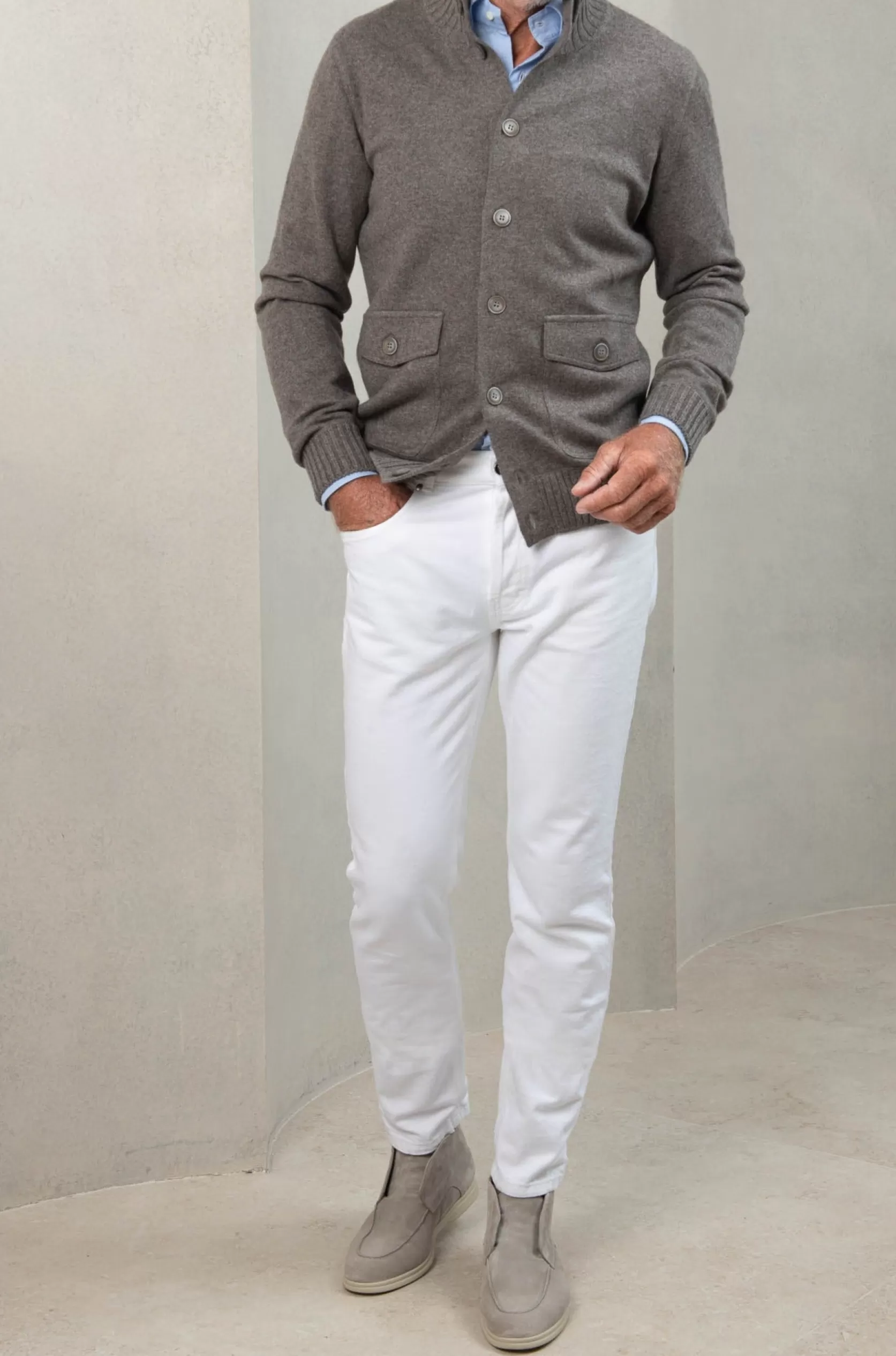 Bomber Tricoté En Cachemire – Made In Italy>Pini Parma Flash Sale