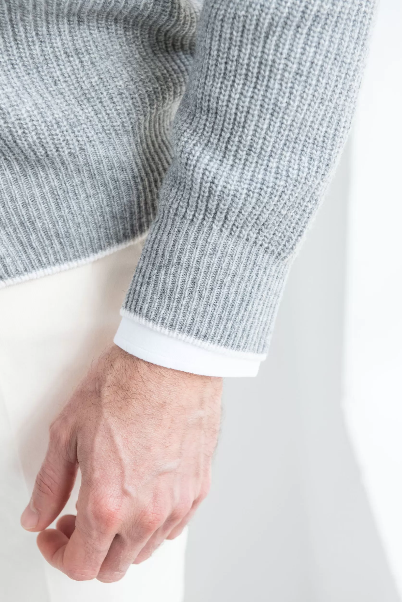 Cardigan Côtelé En Mélange De Cachemire – Made In Italy>Pini Parma Best Sale