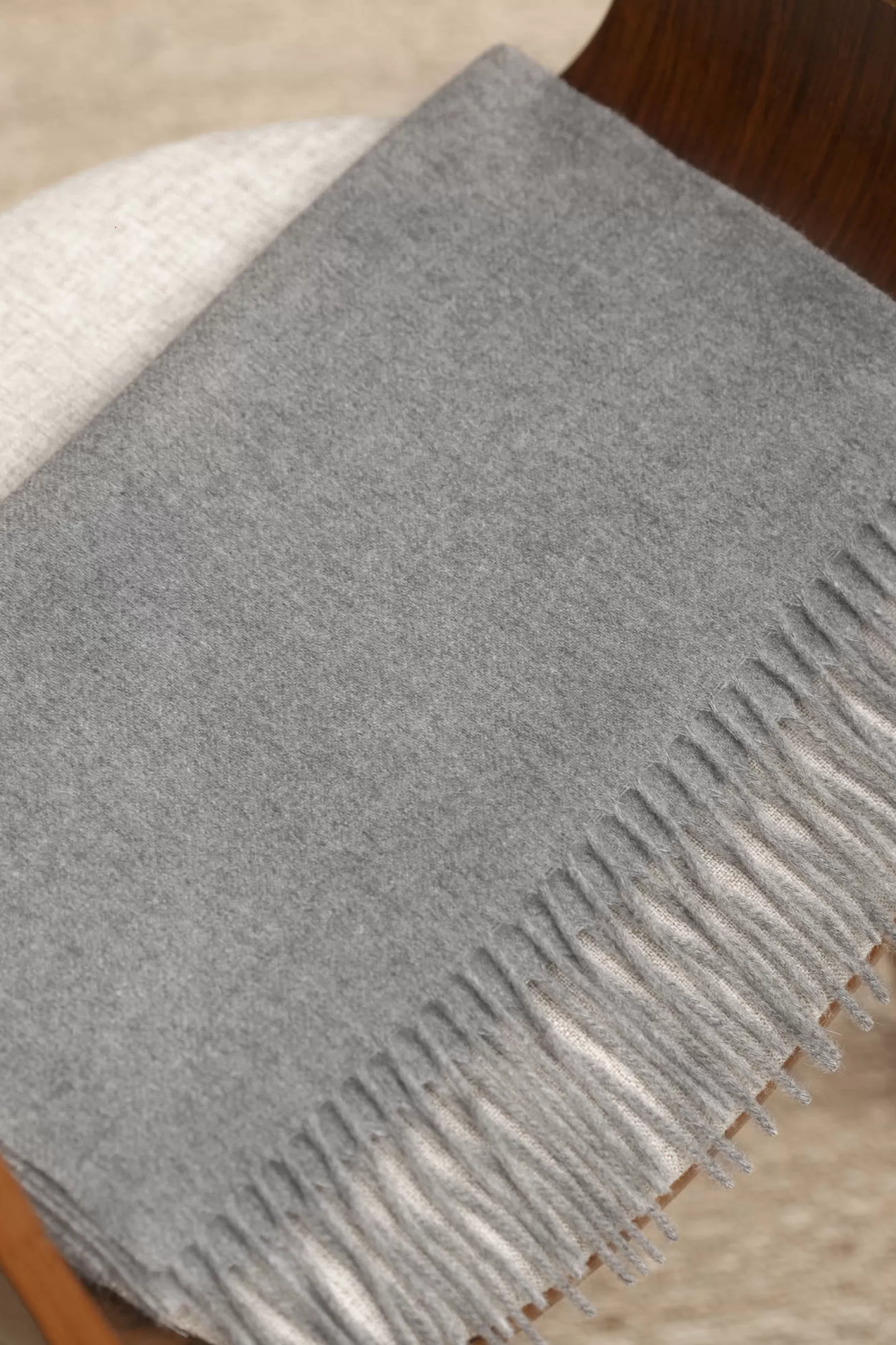 Écharpe En Cachemire Gris - Made In Italy>Pini Parma Online
