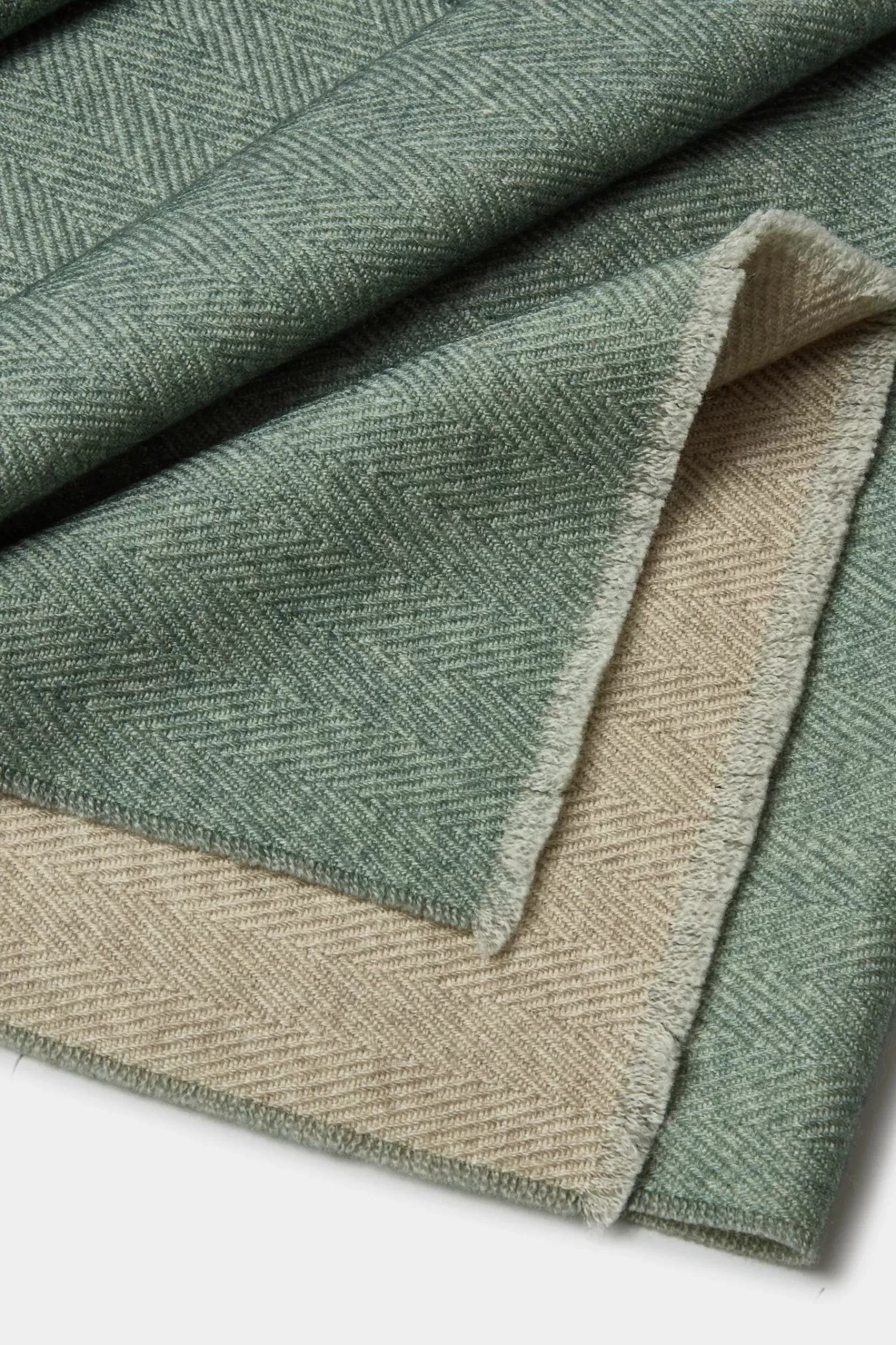Écharpe Réversible à Chevrons Et Beige - Made In Italy>Pini Parma Hot