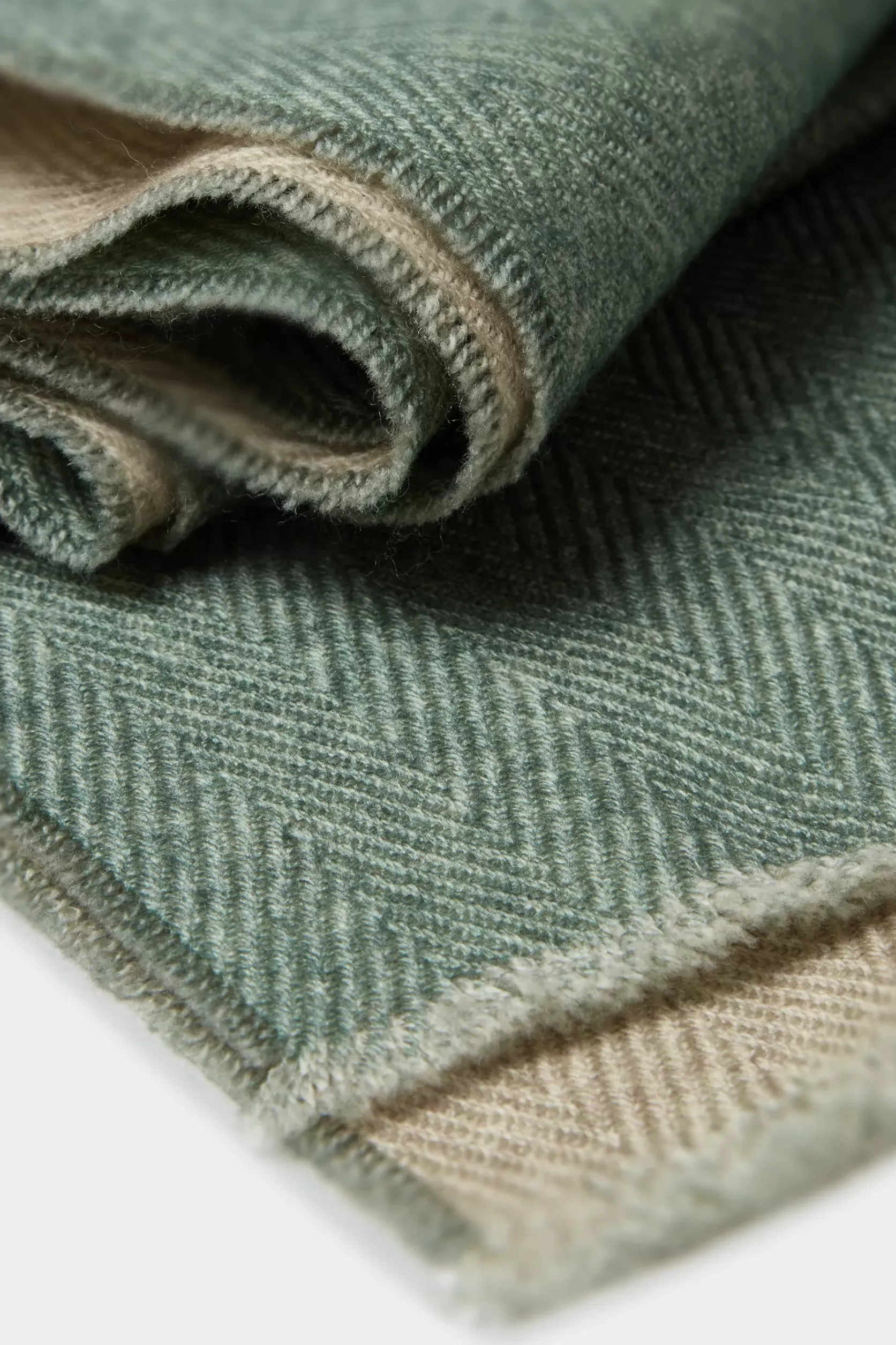 Écharpe Réversible à Chevrons Et Beige - Made In Italy>Pini Parma Hot