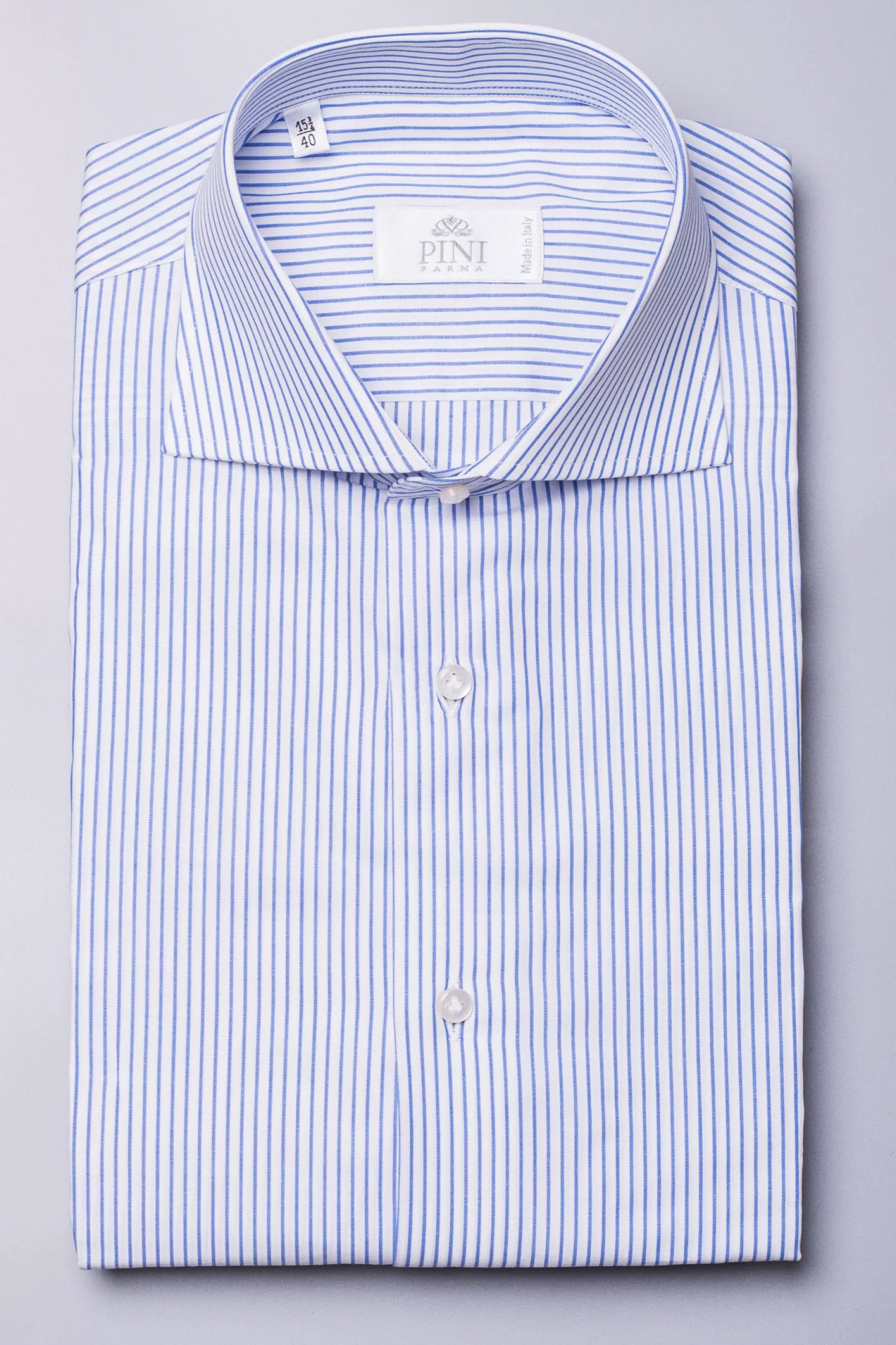 Chemise à Rayures Avio - Made In Italy>Pini Parma Store