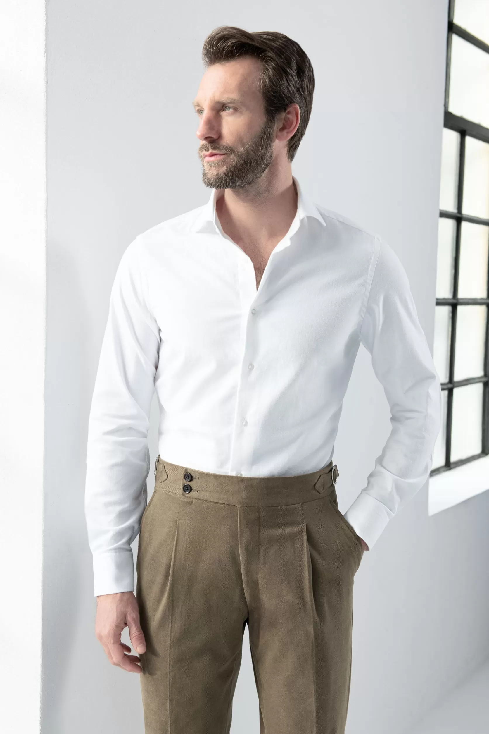 Chemise he Au Toucher Chaud - Made In Italy>Pini Parma Hot