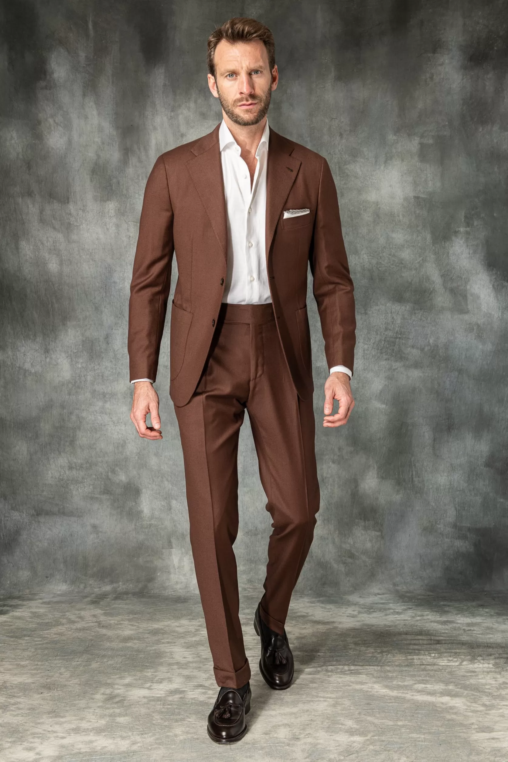 Chemise Blanche En Cachemire Et Coton - Made In Italy>Pini Parma Hot