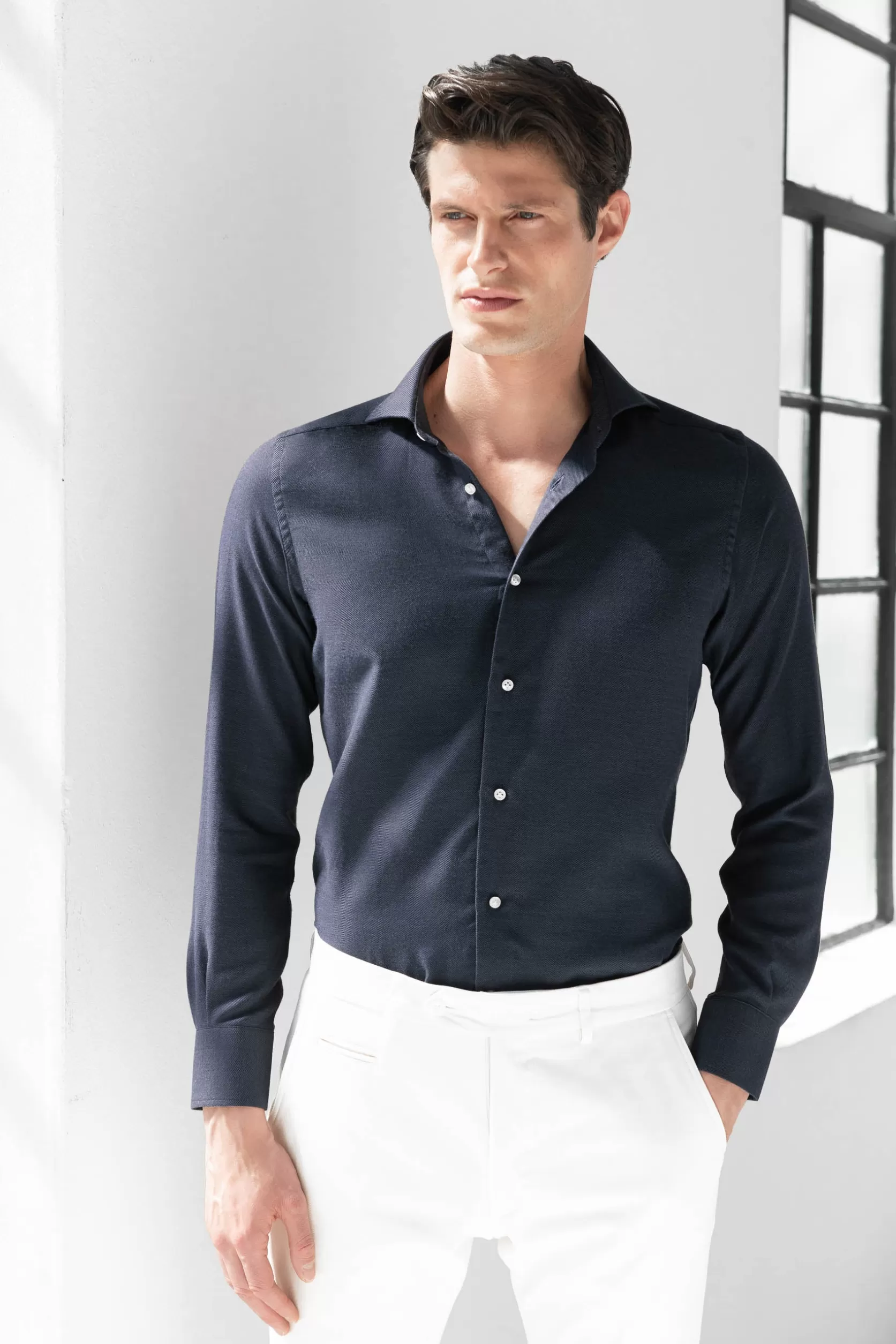 Chemise e En Cachemire Et Coton - Made In Italy>Pini Parma Outlet