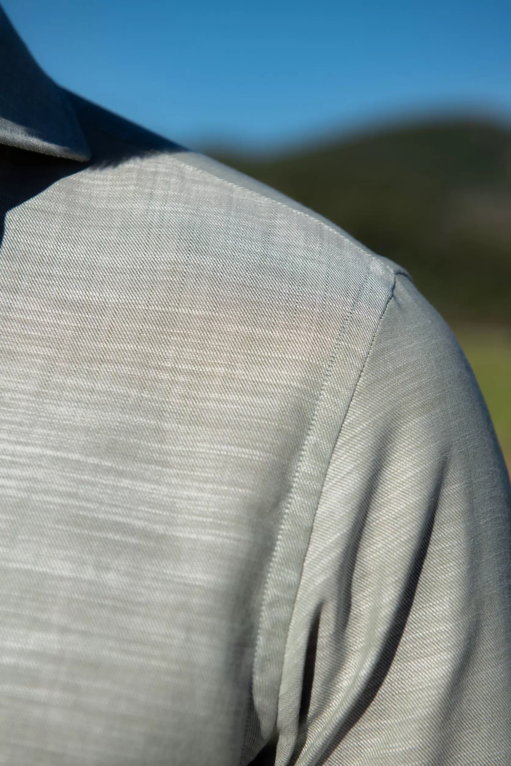 Chemise En Coton Chambray - Made In Italy>Pini Parma Fashion