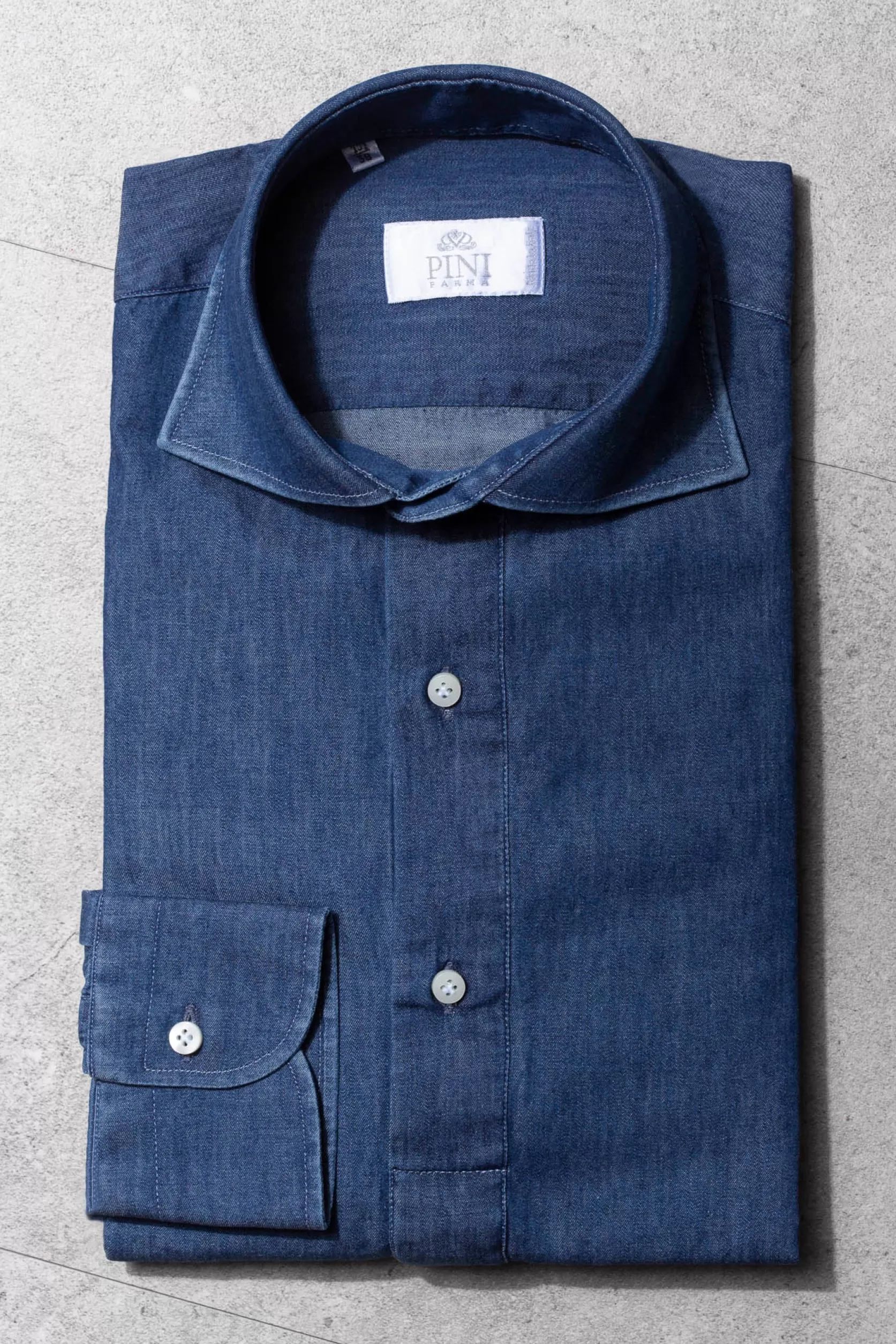 Chemise En Jean à Enfiler - Made In Italy>Pini Parma Online