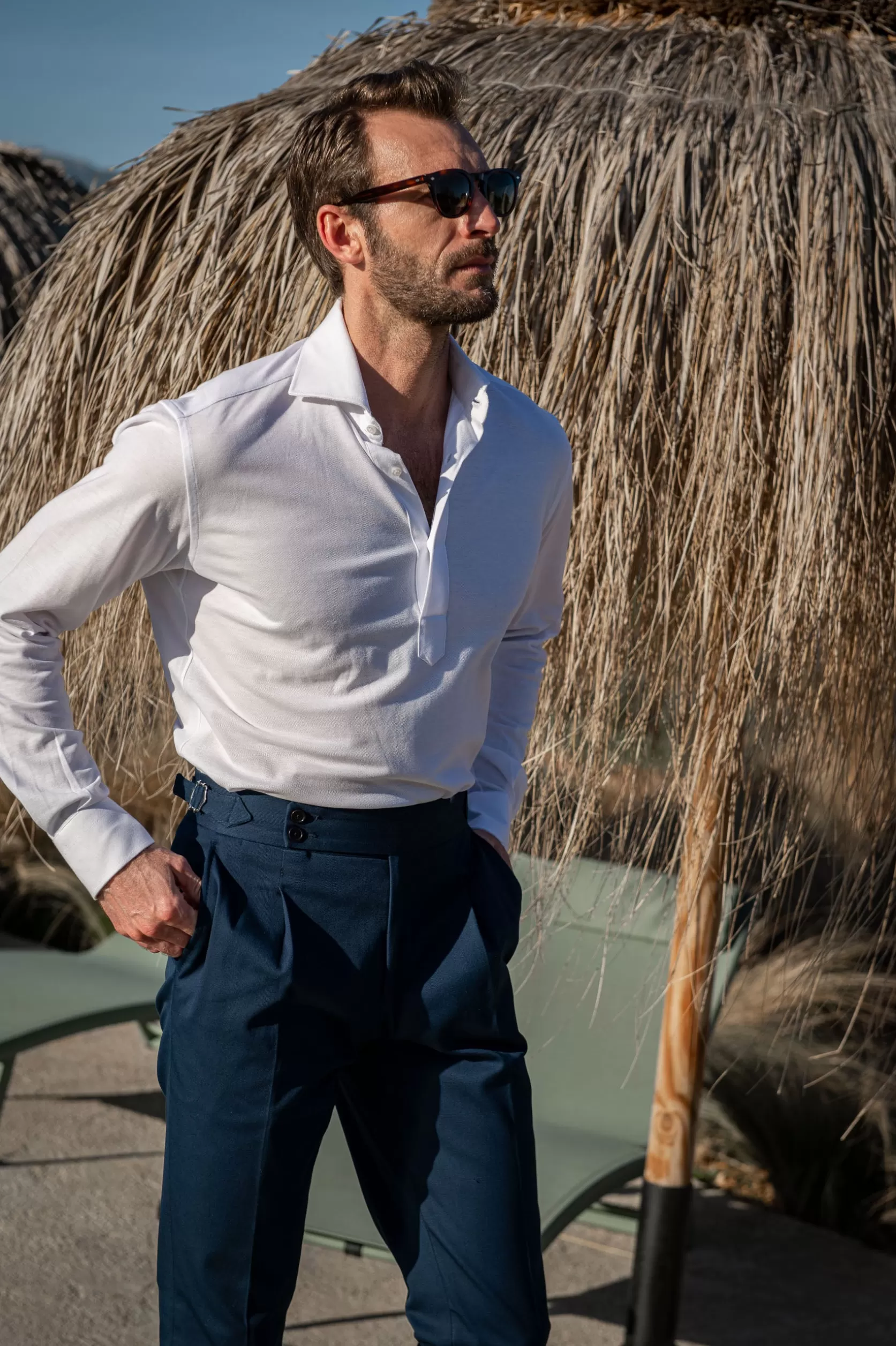 Chemise Popover En Jersey - Made In Italy>Pini Parma Shop