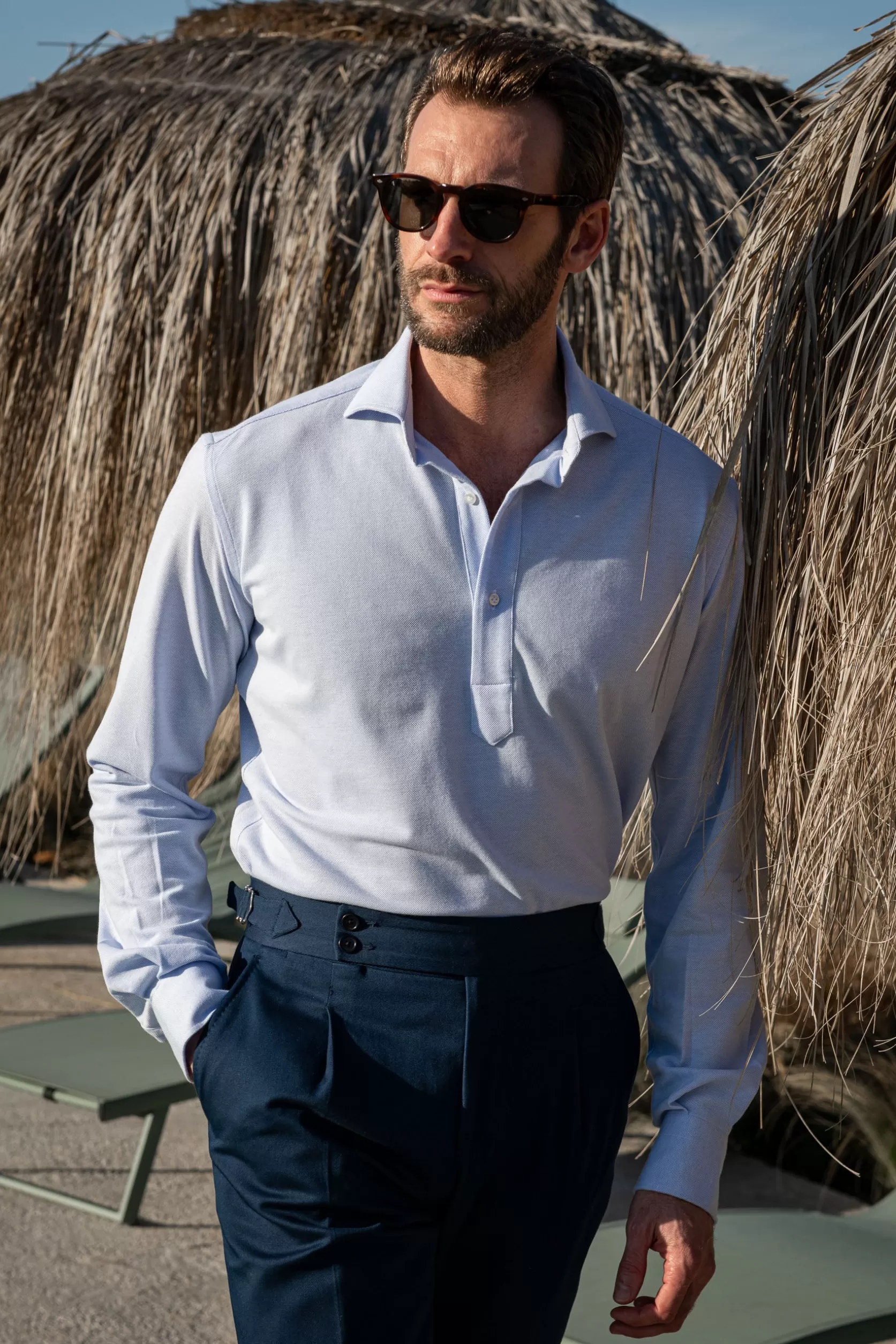 Chemise Popover En Jersey - Made In Italy>Pini Parma Sale