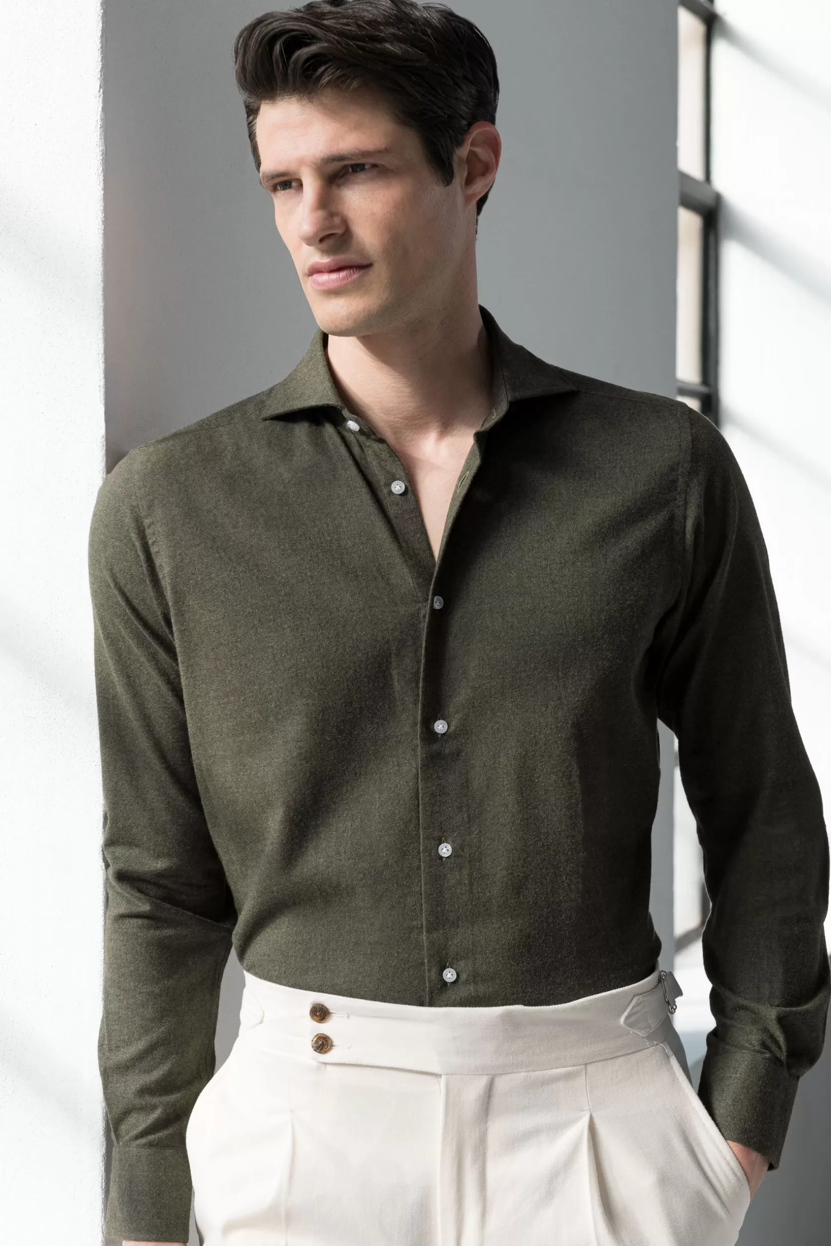 Chemise e - Toucher Flanelle - Made In Italy>Pini Parma Cheap