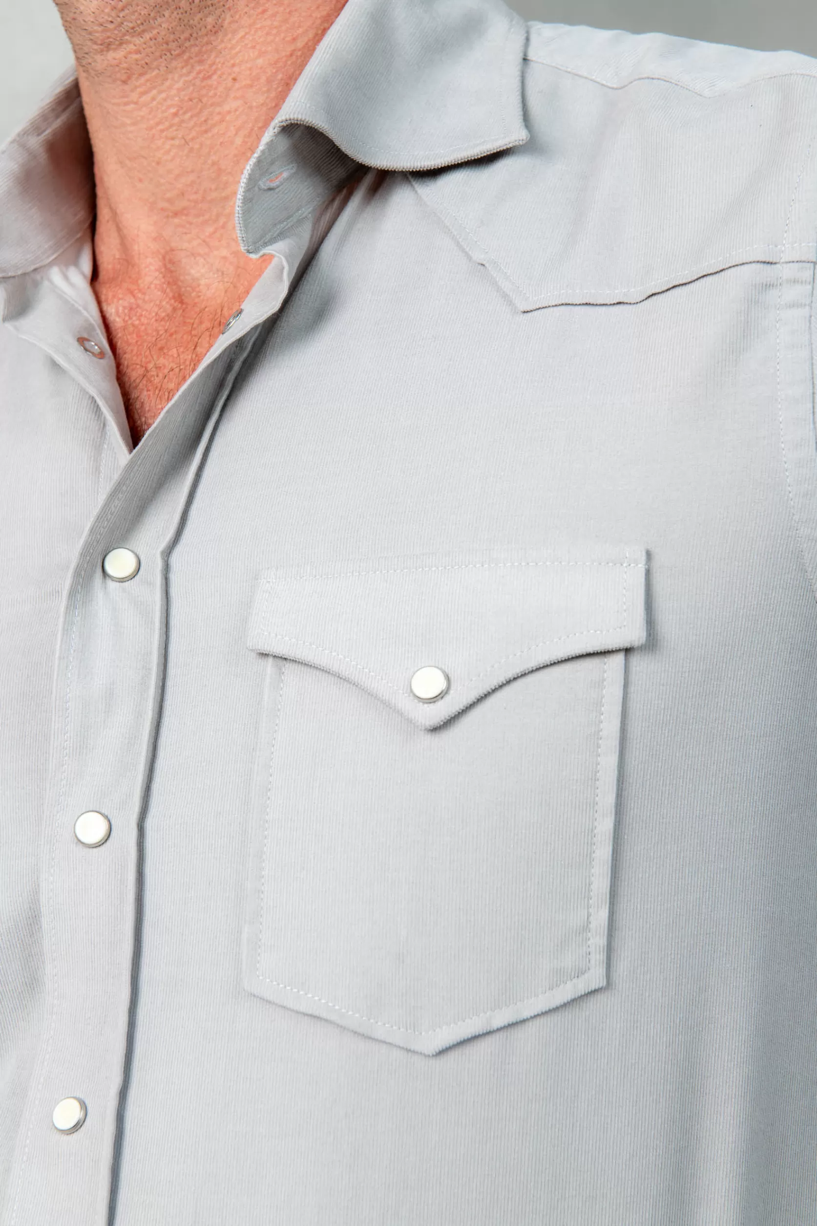 Chemise Western Effet Velours - Made In Italy>Pini Parma New