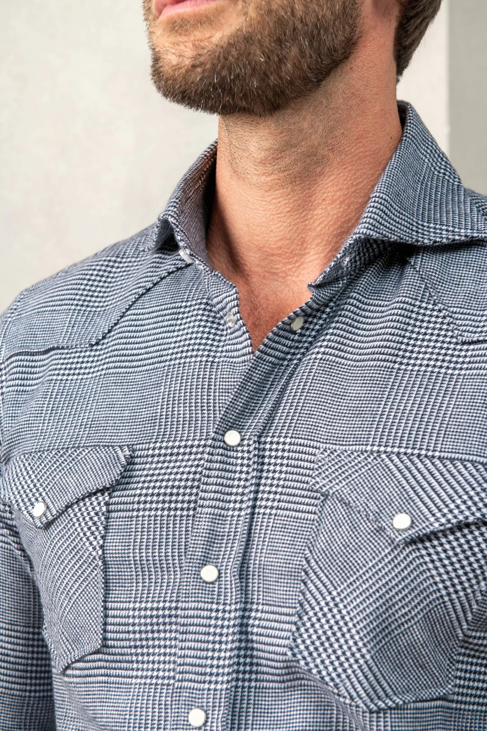 Chemise Western Prince De Galles e - Made In Italy>Pini Parma Best Sale