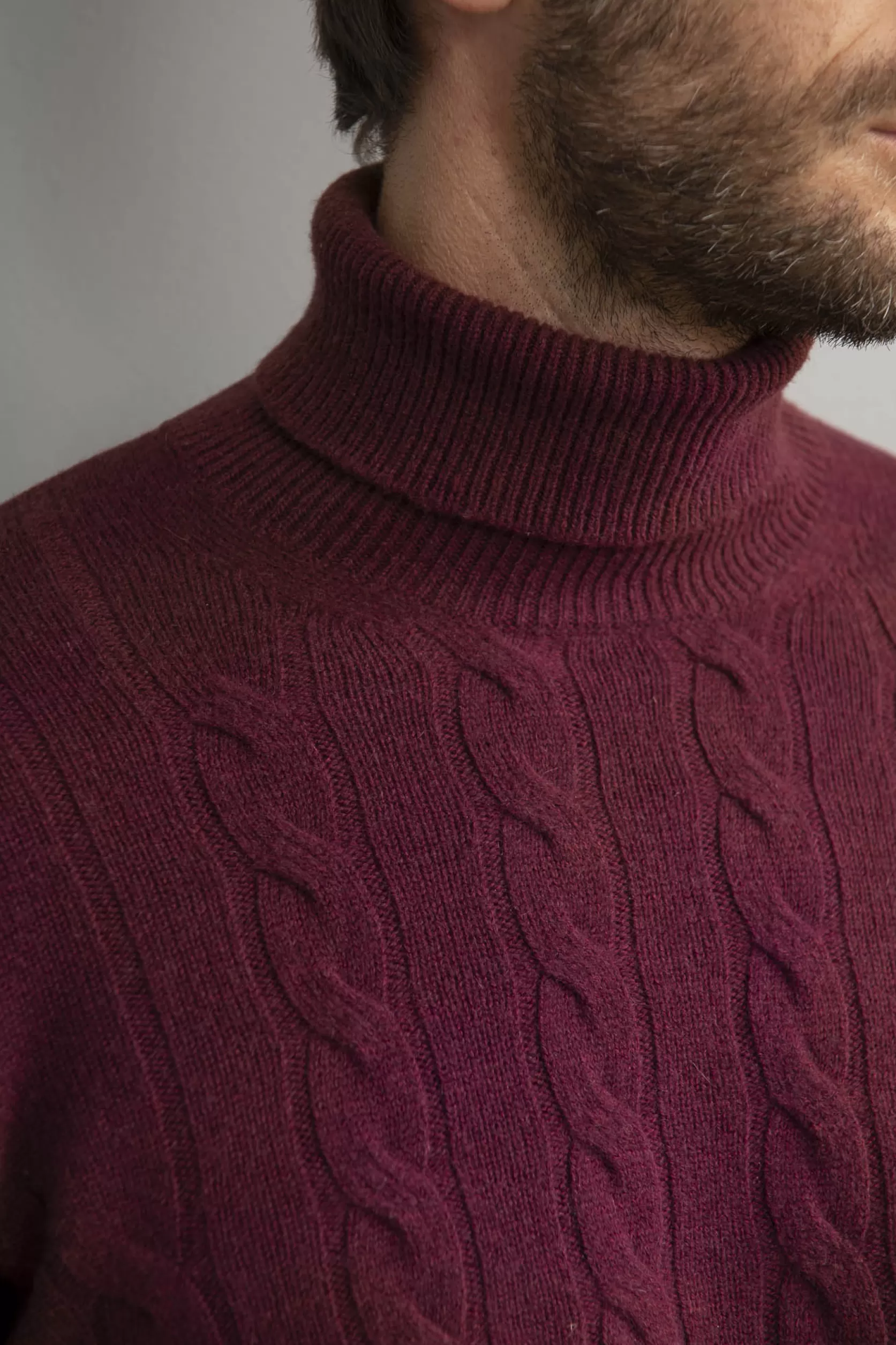 Col Roulé Bordeaux – Fabriqué En Italie>Pini Parma Best Sale