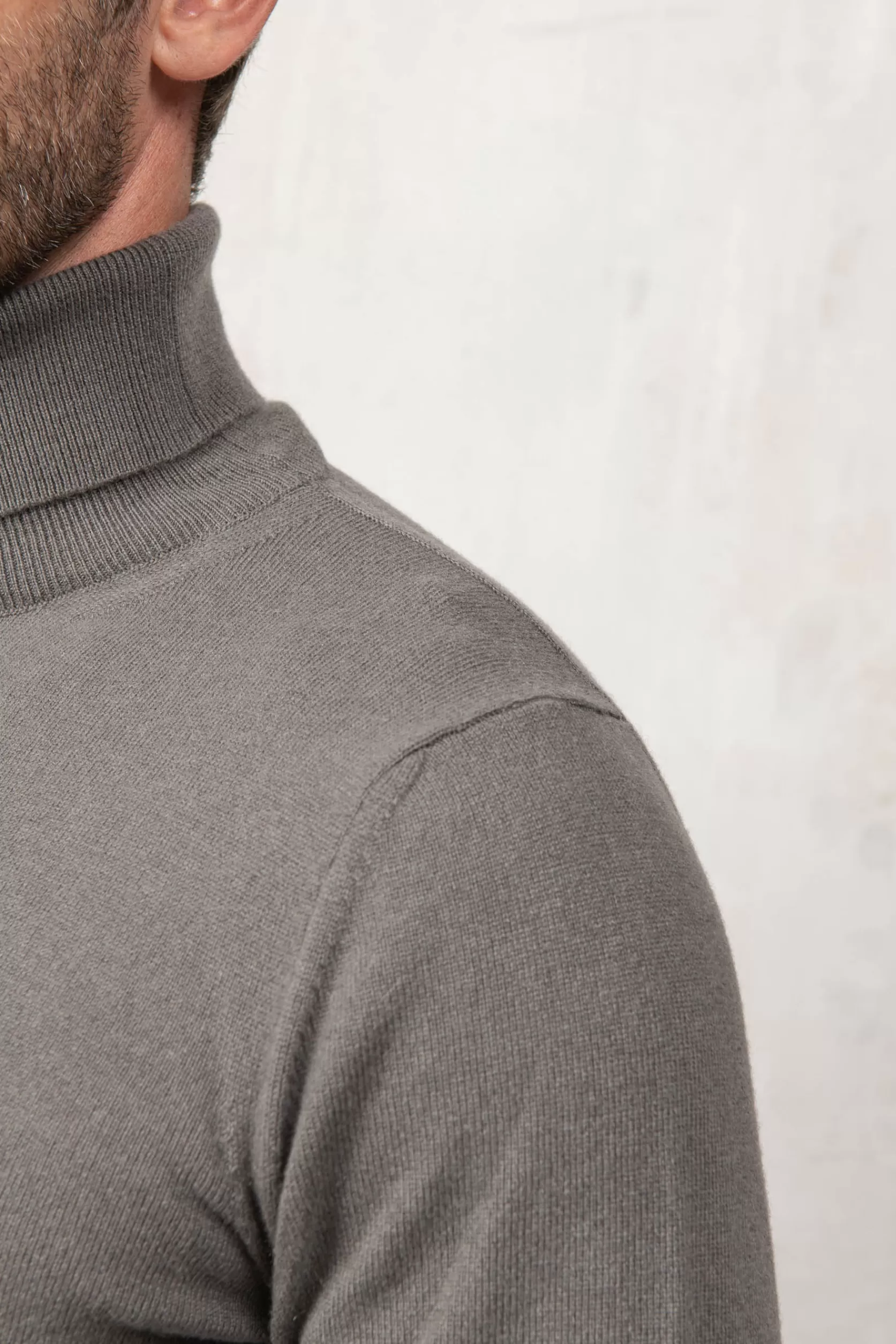 Col Roulé En Cachemire Taupe Foncé – Fabriqué En Italie>Pini Parma Fashion