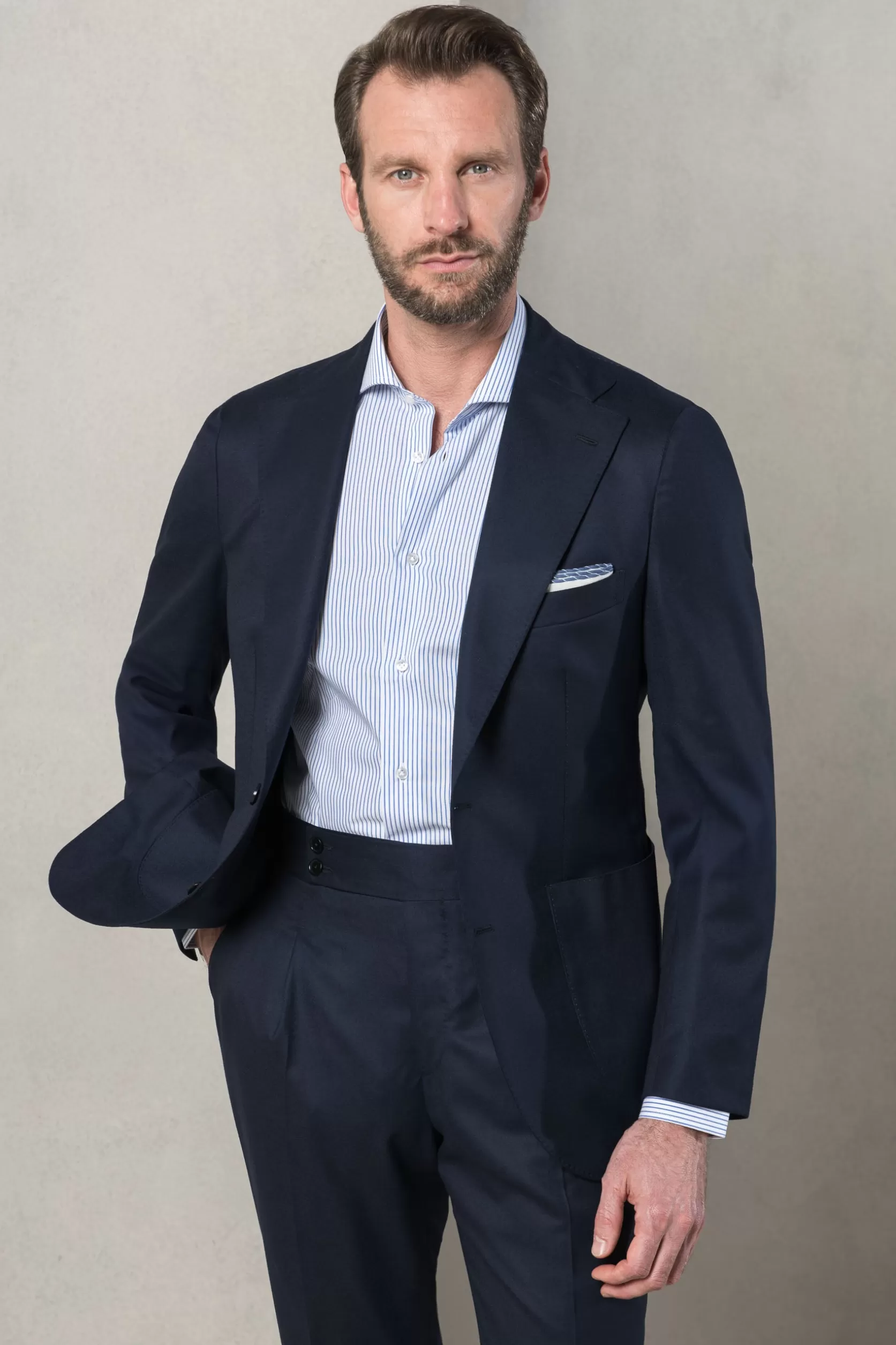 Costume Bleu "Nuvola" - Made In Italy>Pini Parma Best Sale