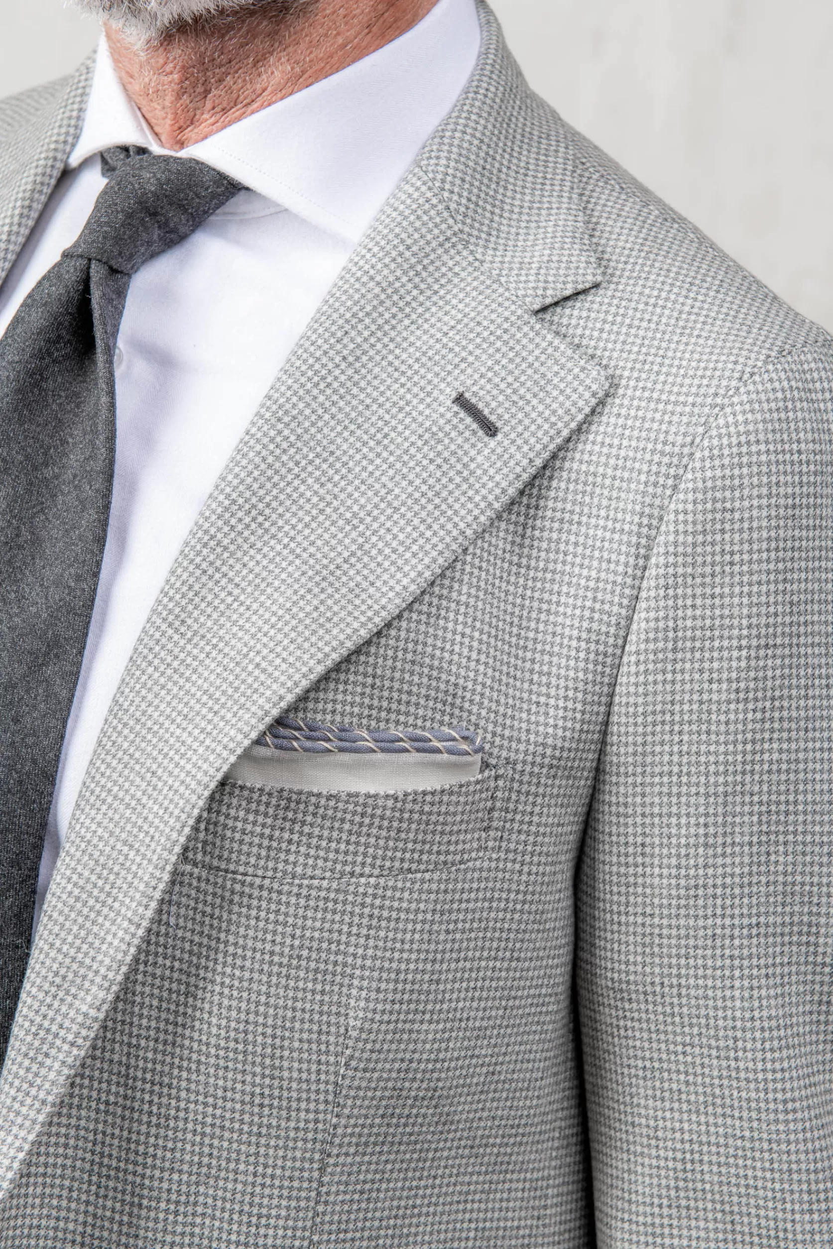 Costume Pied-de-poule Gris Clair - Made In Italy>Pini Parma Flash Sale