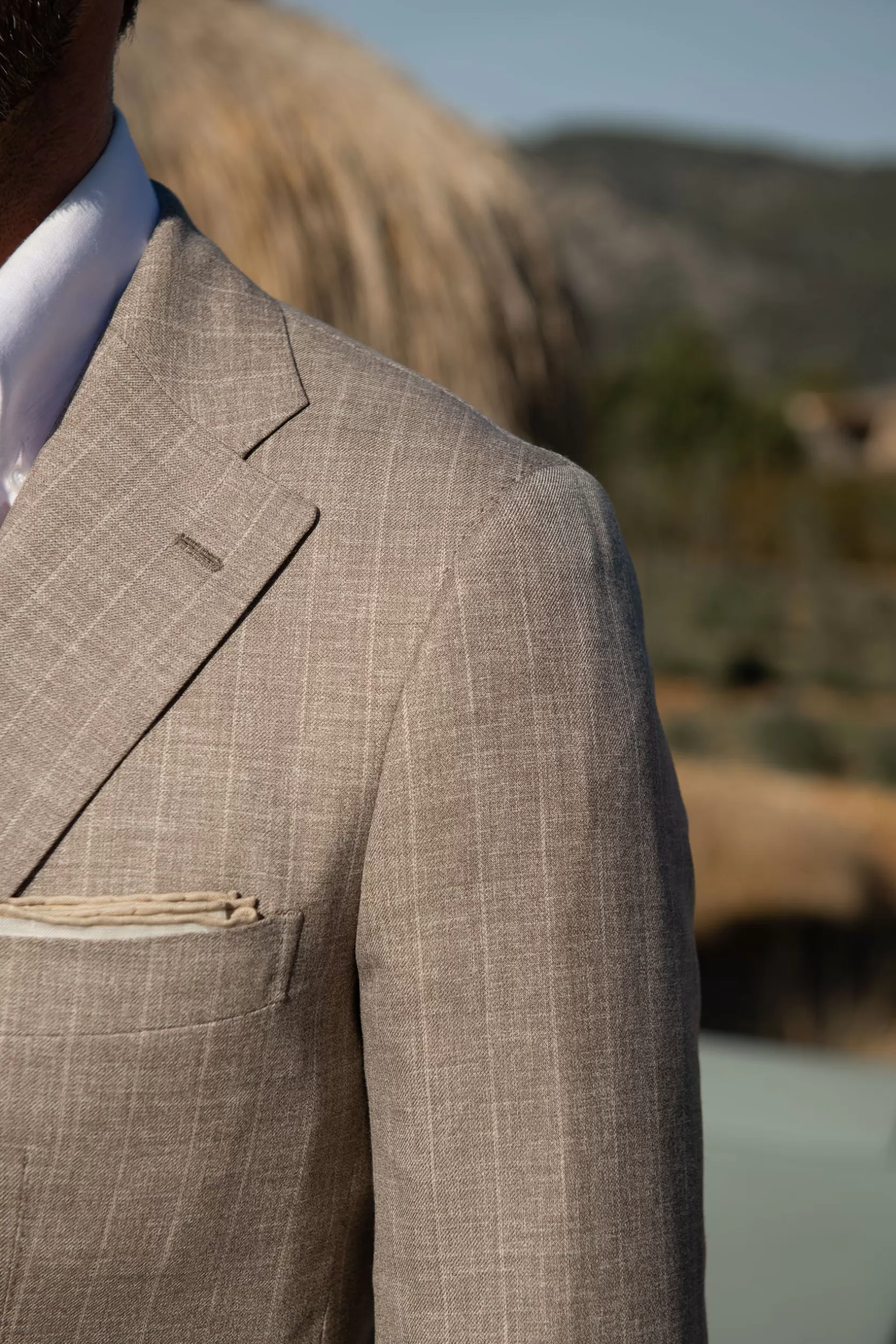Costume Rayé Beige - Made In Italy>Pini Parma Flash Sale