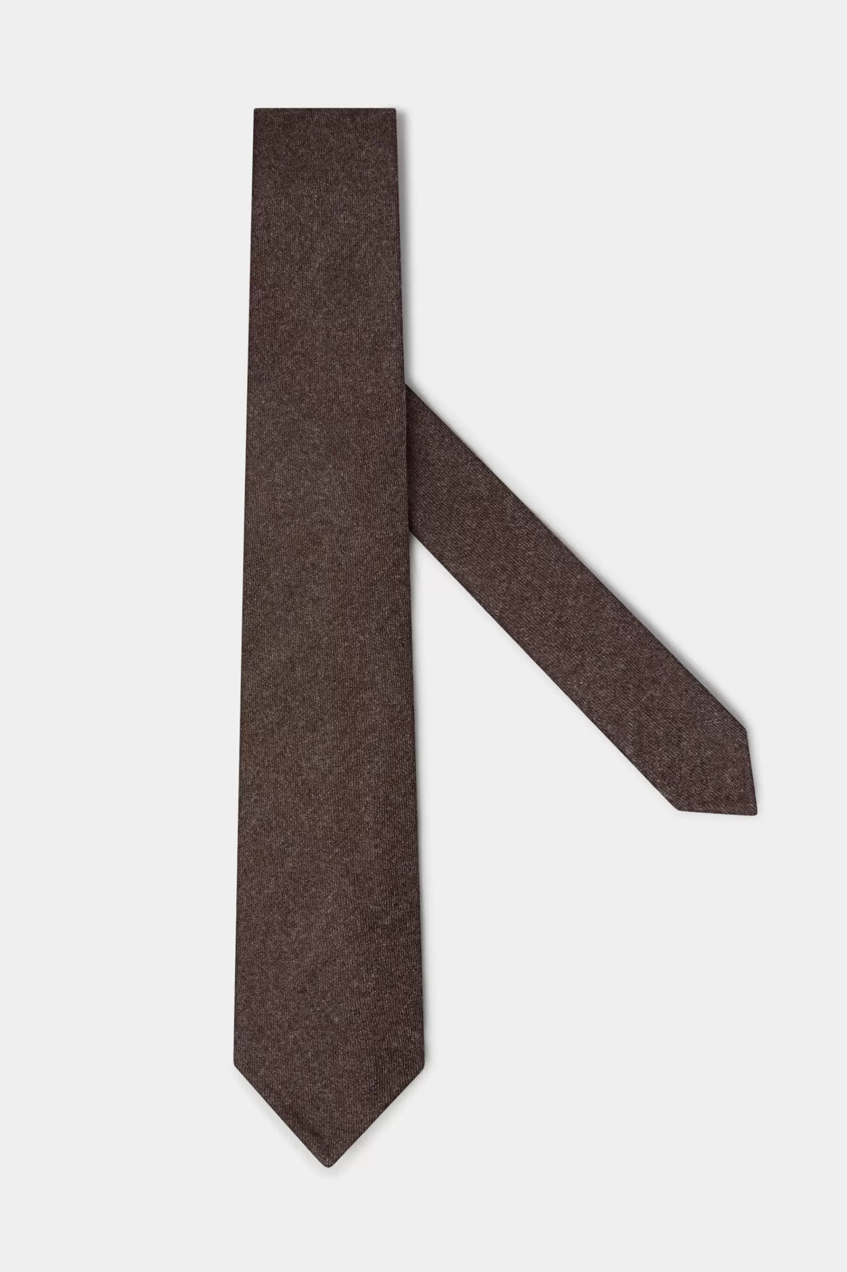 Cravate En Flanelle Tabac - Fabriquée à La Main En Italie>Pini Parma Best Sale