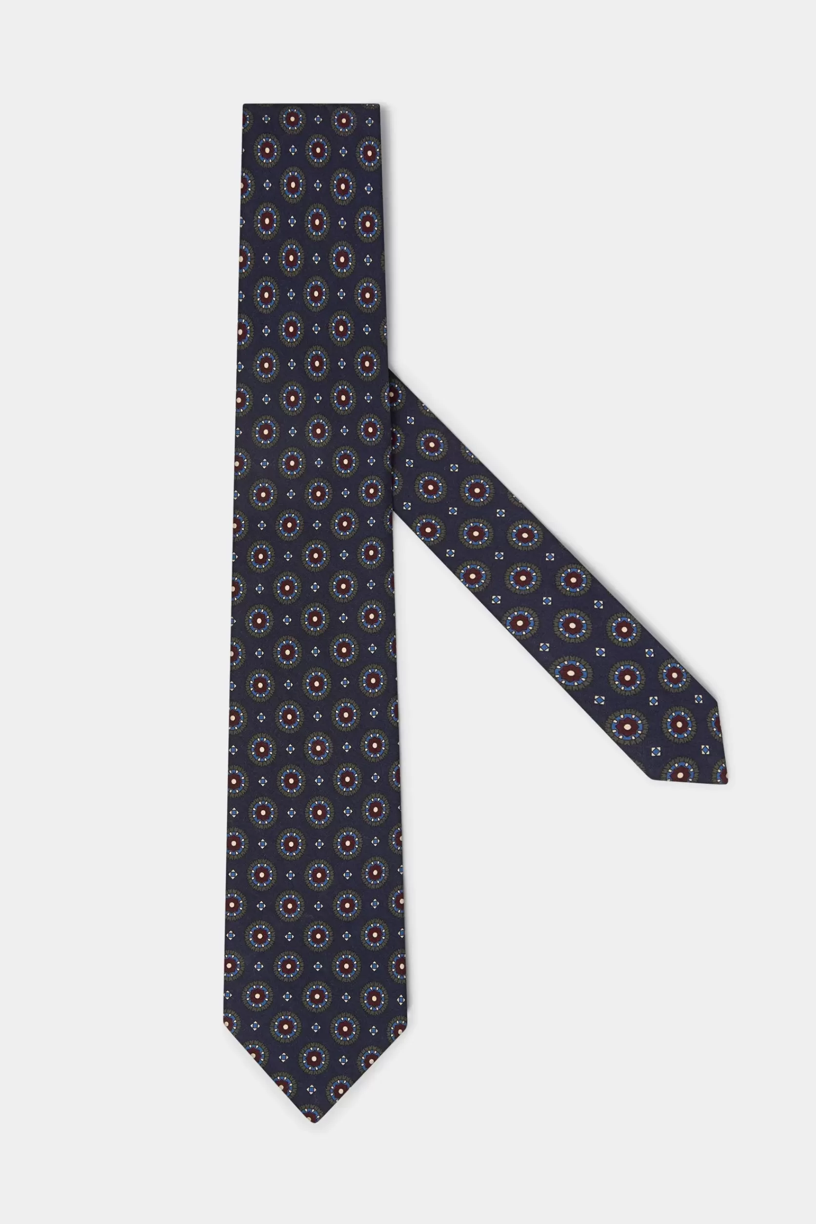 Cravate Fantaisie En Soie Marine - Made In Italy>Pini Parma Cheap