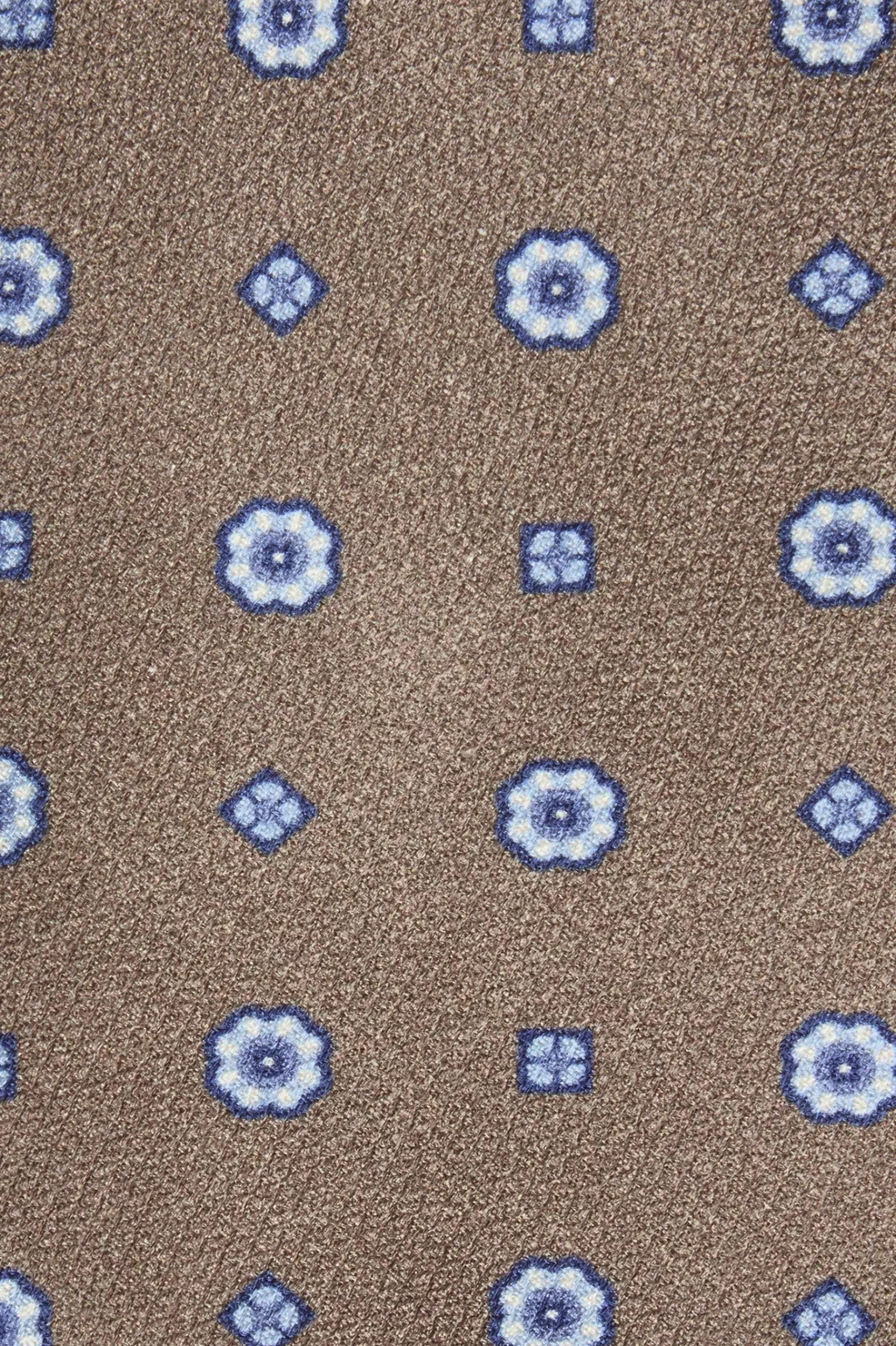 Cravate Fantaisie En Soie Marron - Made In Italy>Pini Parma Fashion