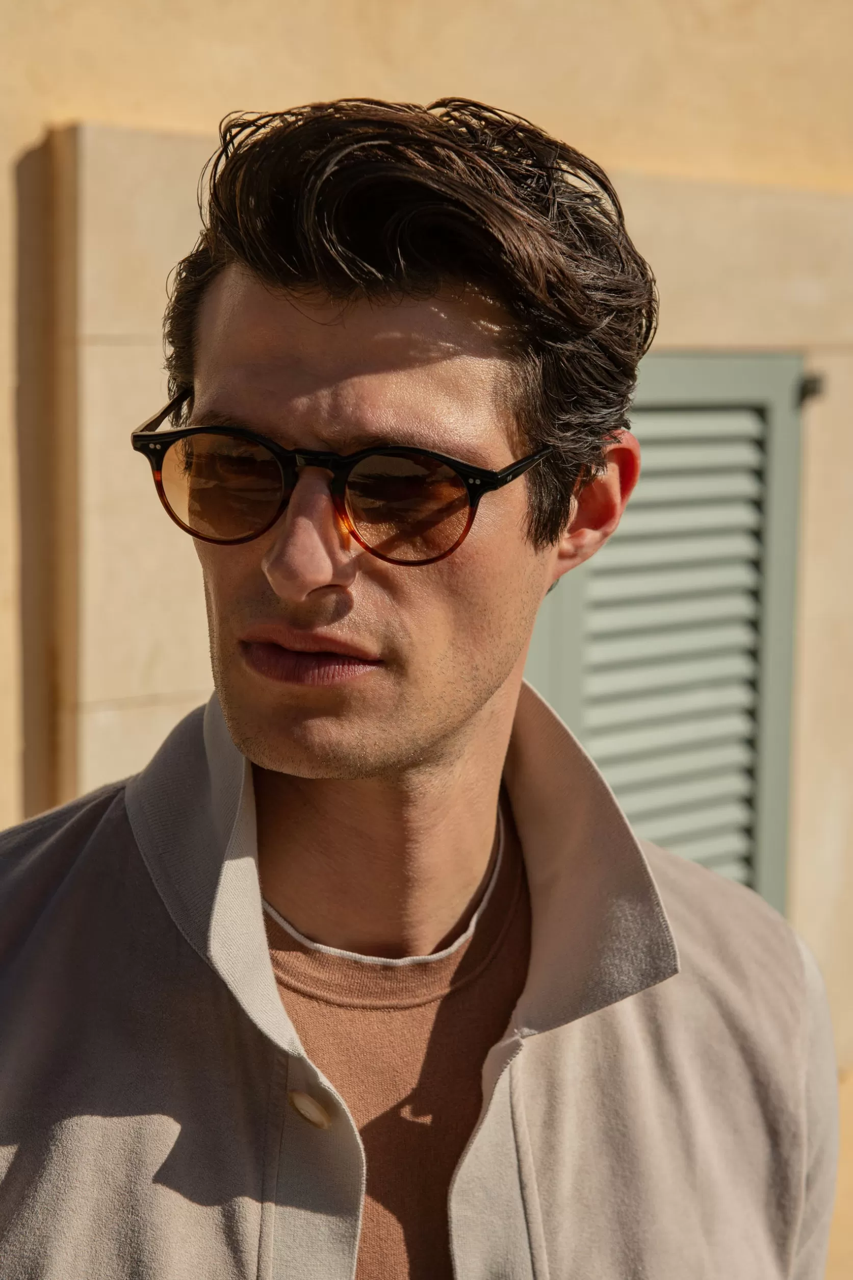 Lunettes De Soleil Portofino Marron - Made In Italy>Pini Parma Clearance