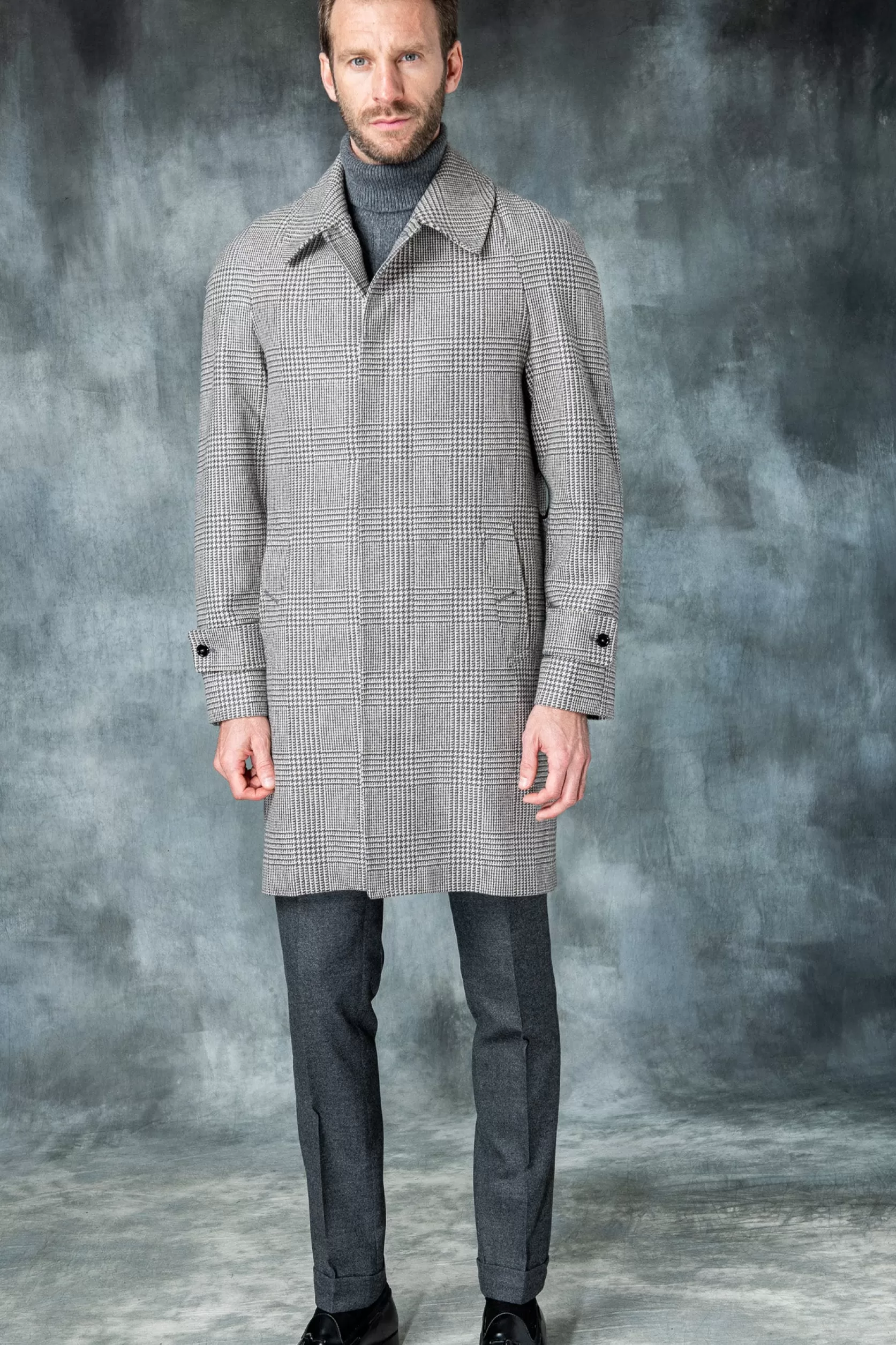 Manteau Raglan Prince De Galles Marron – Made In Italy>Pini Parma Cheap