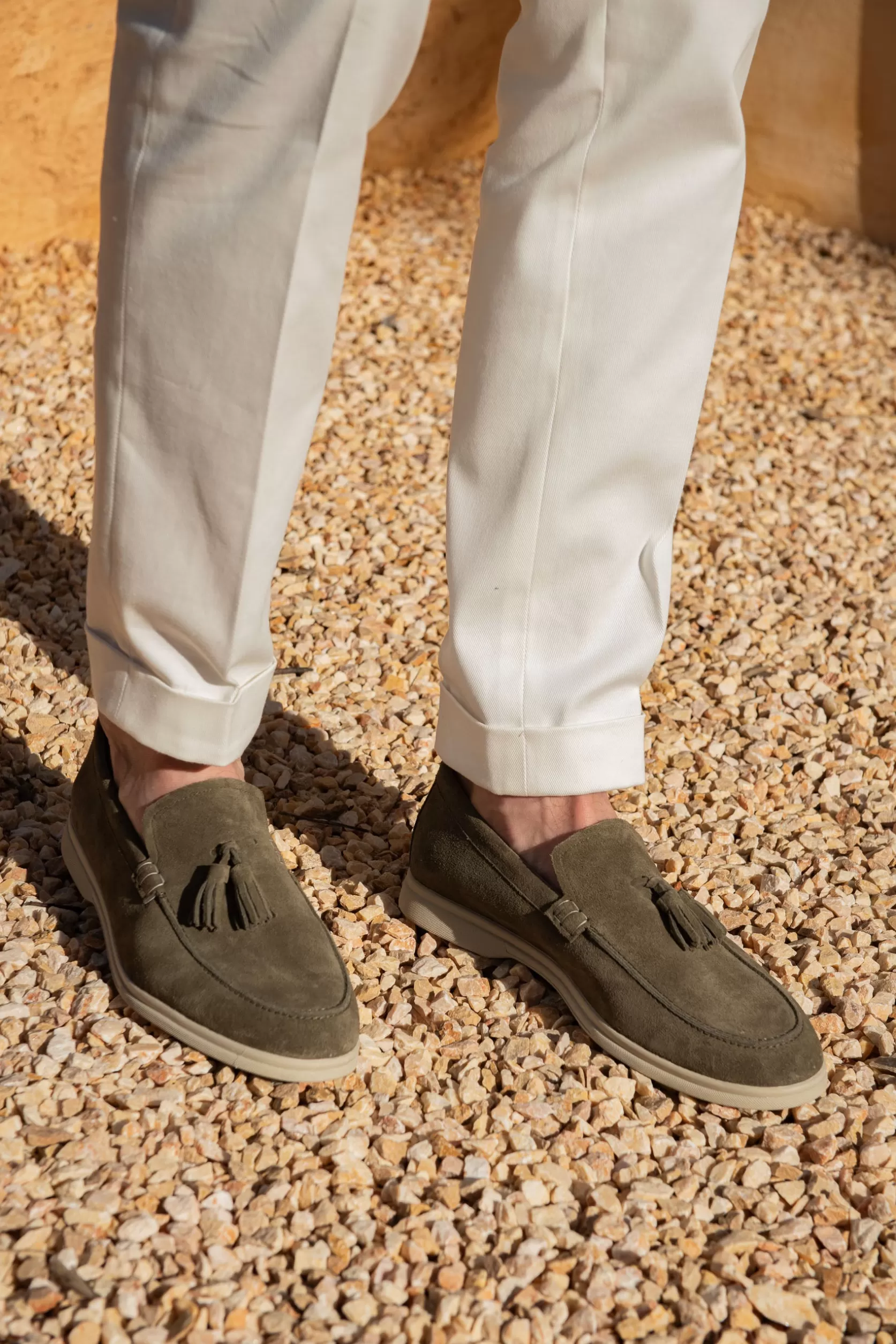 Mocassins à Pampilles En Daim - Fabriqués En Italie>Pini Parma Discount