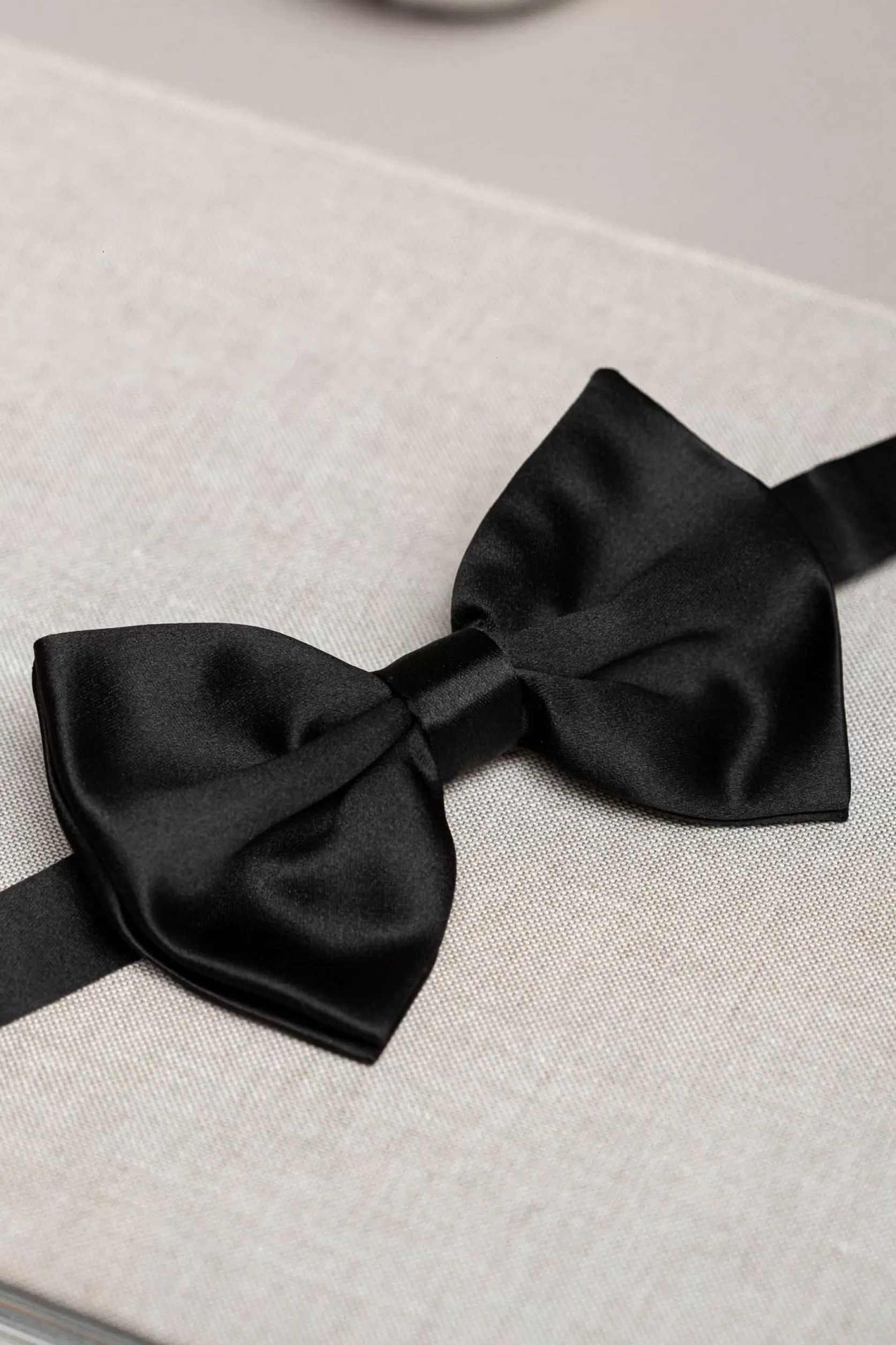 Noeud Papillon Pré-noué En Soie Noire - Made In Italy>Pini Parma Outlet