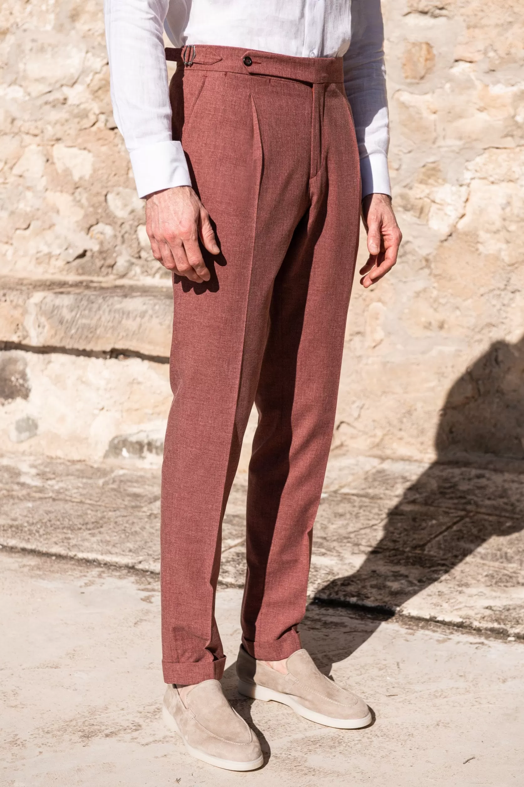 Pantalon Biella Corail - Made In Italy>Pini Parma Outlet