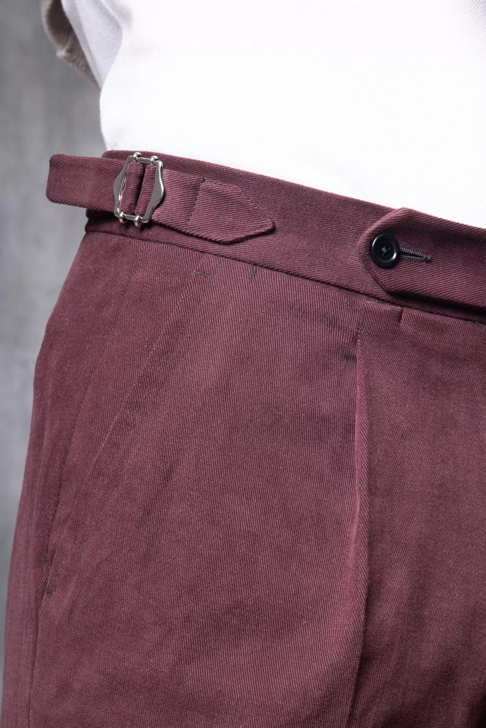 Pantalon Biella En Coton Bordeaux - Made In Italy>Pini Parma Sale
