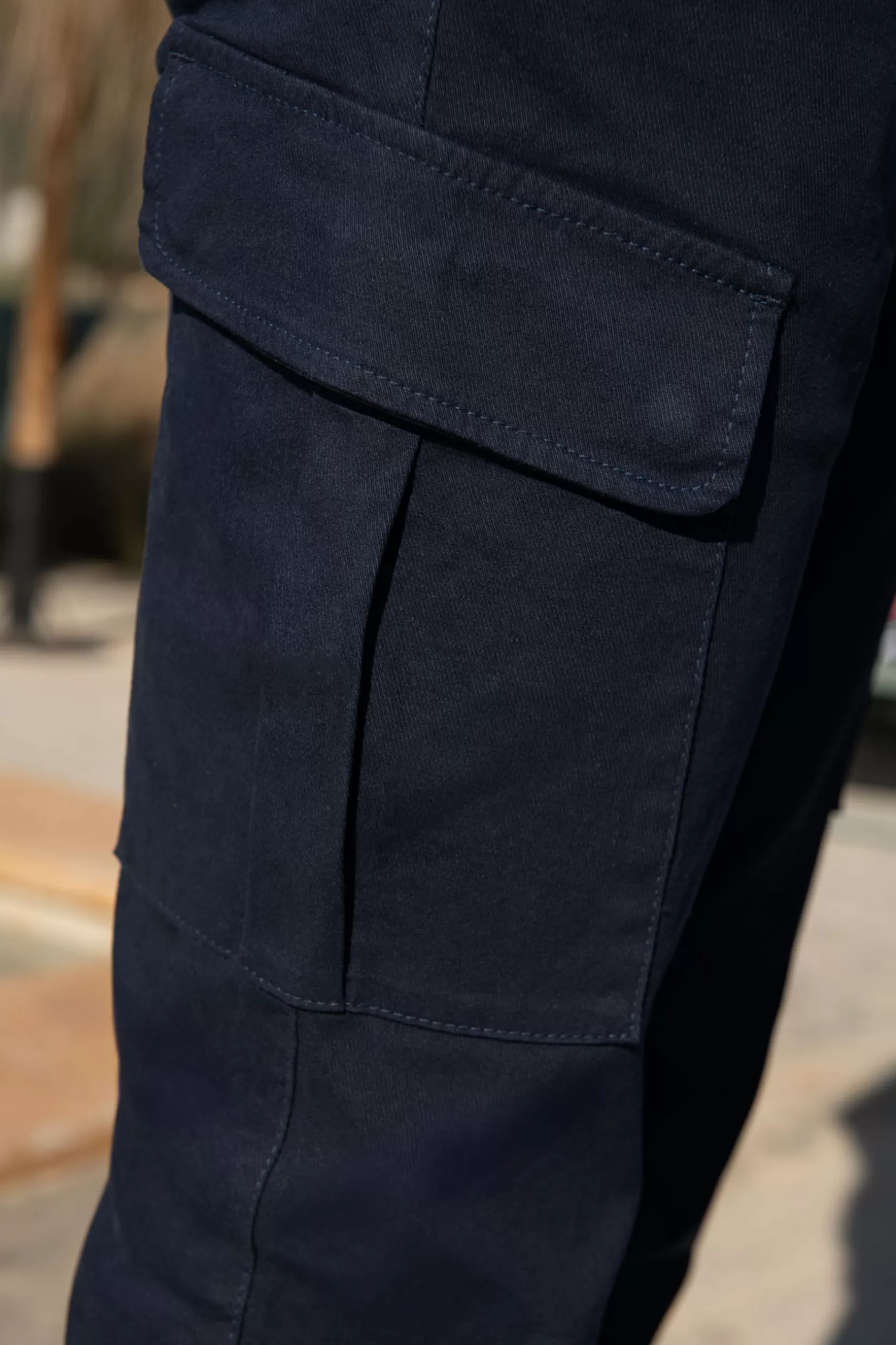 Pantalon Cargo En Coton Stretch - Made In Italy>Pini Parma Cheap