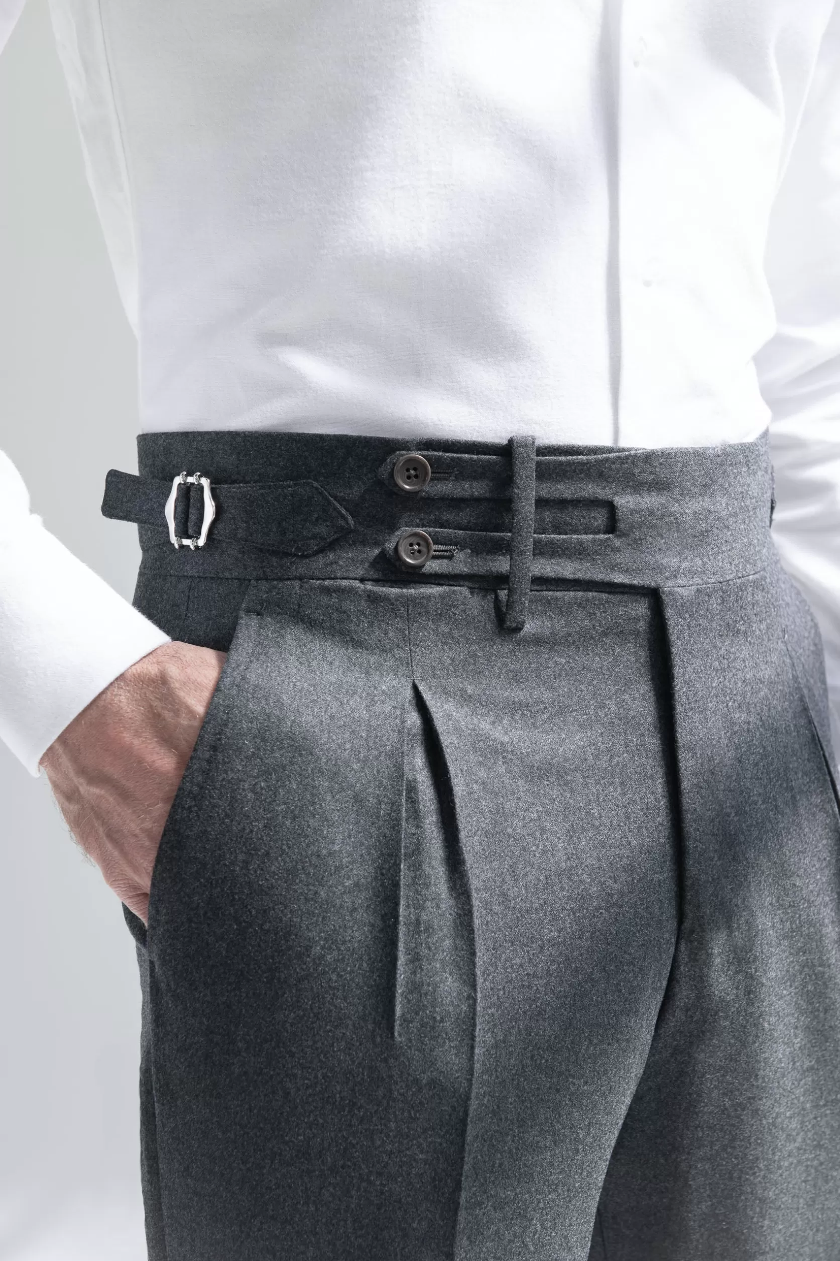 Pantalon En Flanelle e Limited Edition – Made In Italy>Pini Parma Discount