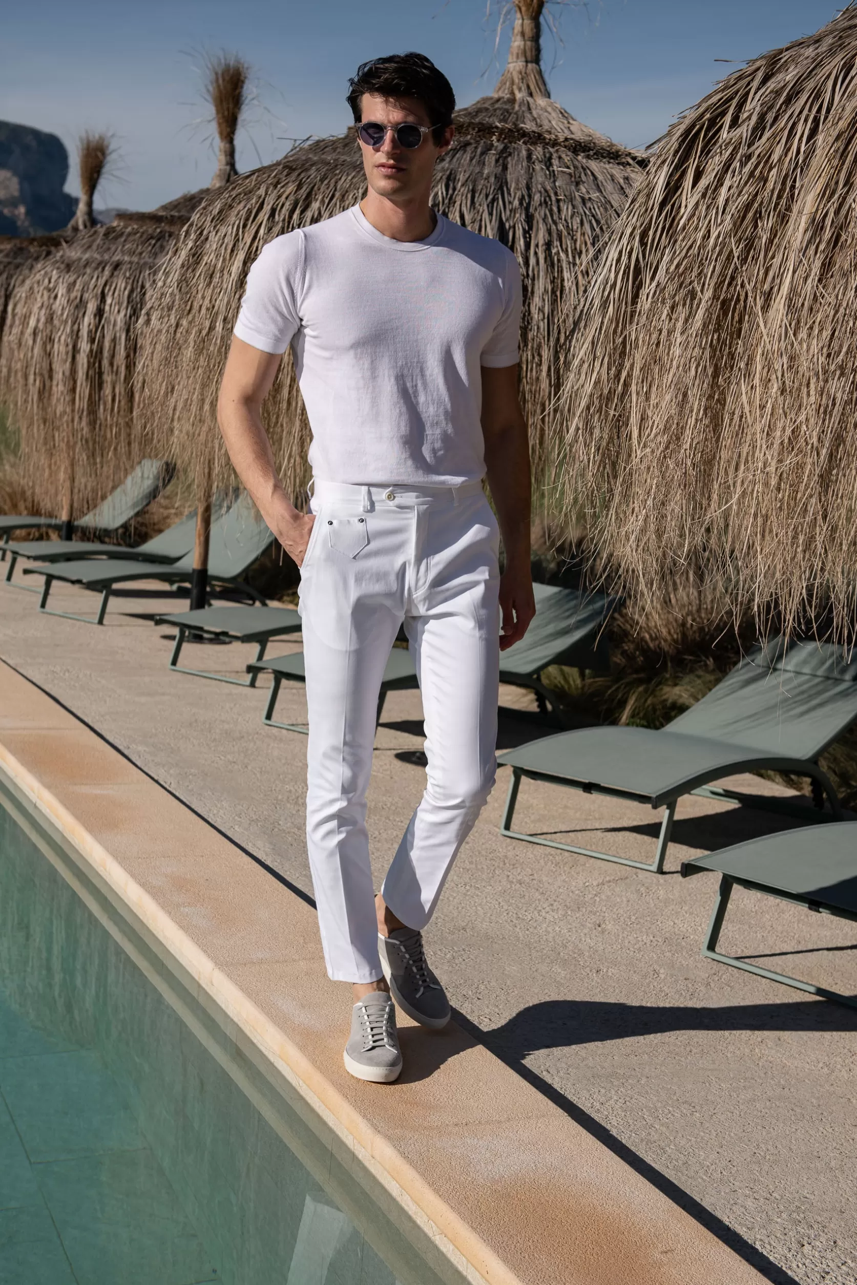 Pantalon Sirmione En Coton - Made In Italy>Pini Parma Best Sale