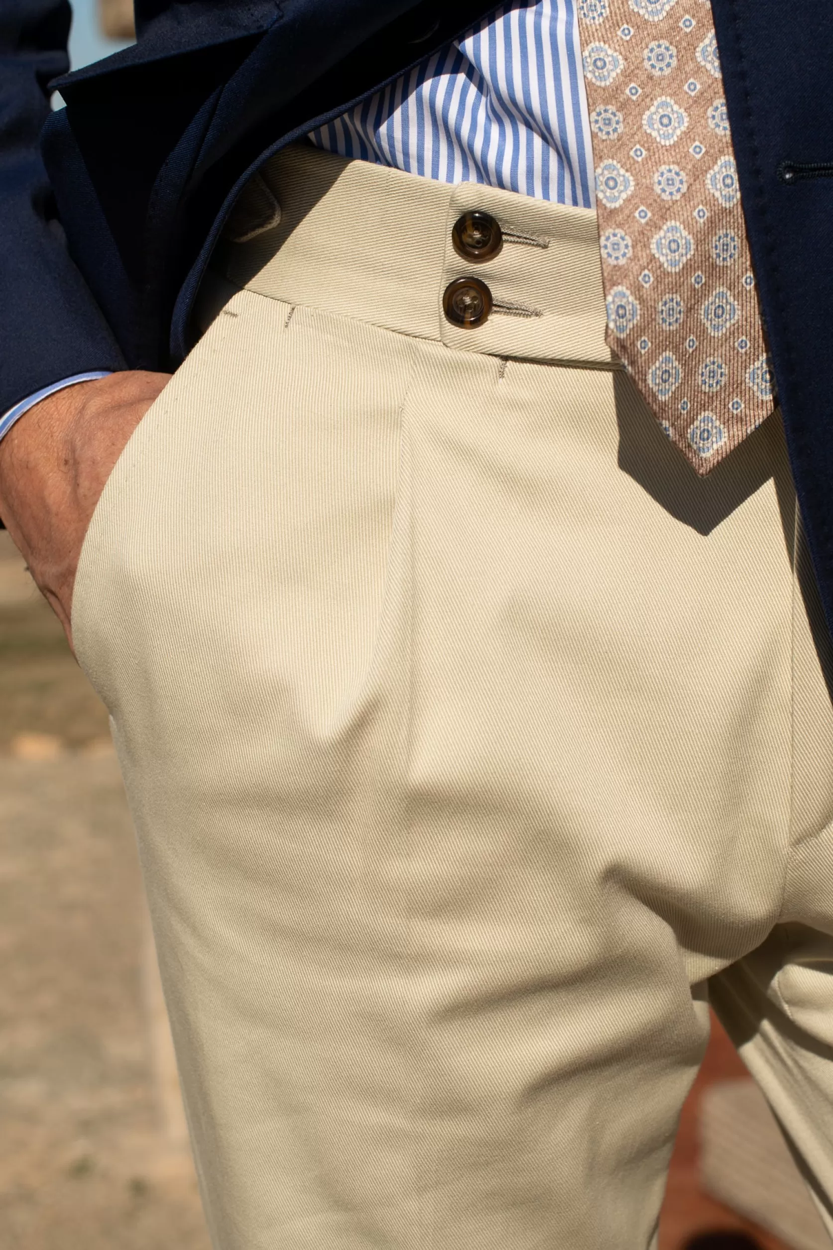 Pantalon Soragna En Coton - Made In Italy>Pini Parma Discount