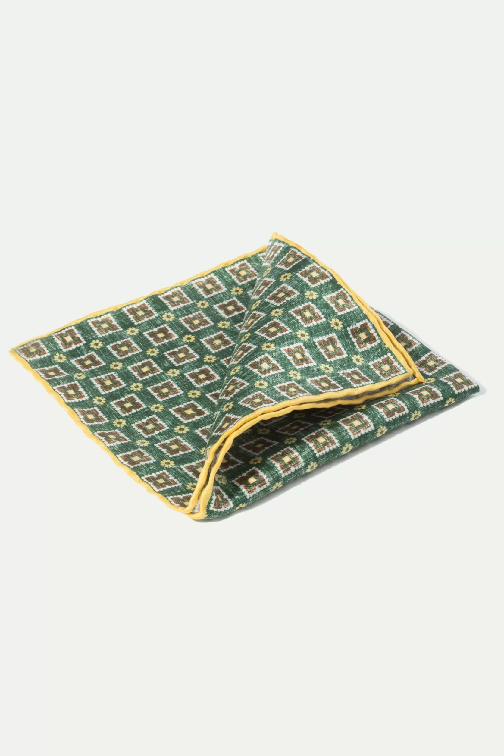 Pochette Fantaisie Verte - Made In Italy>Pini Parma Online