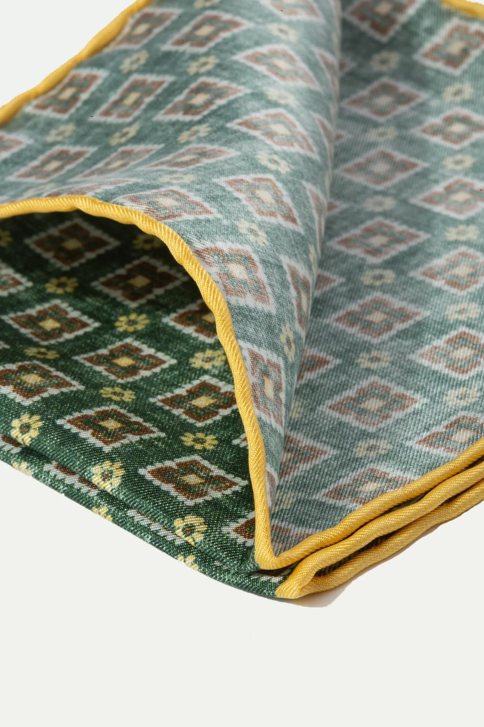 Pochette Fantaisie Verte - Made In Italy>Pini Parma Online