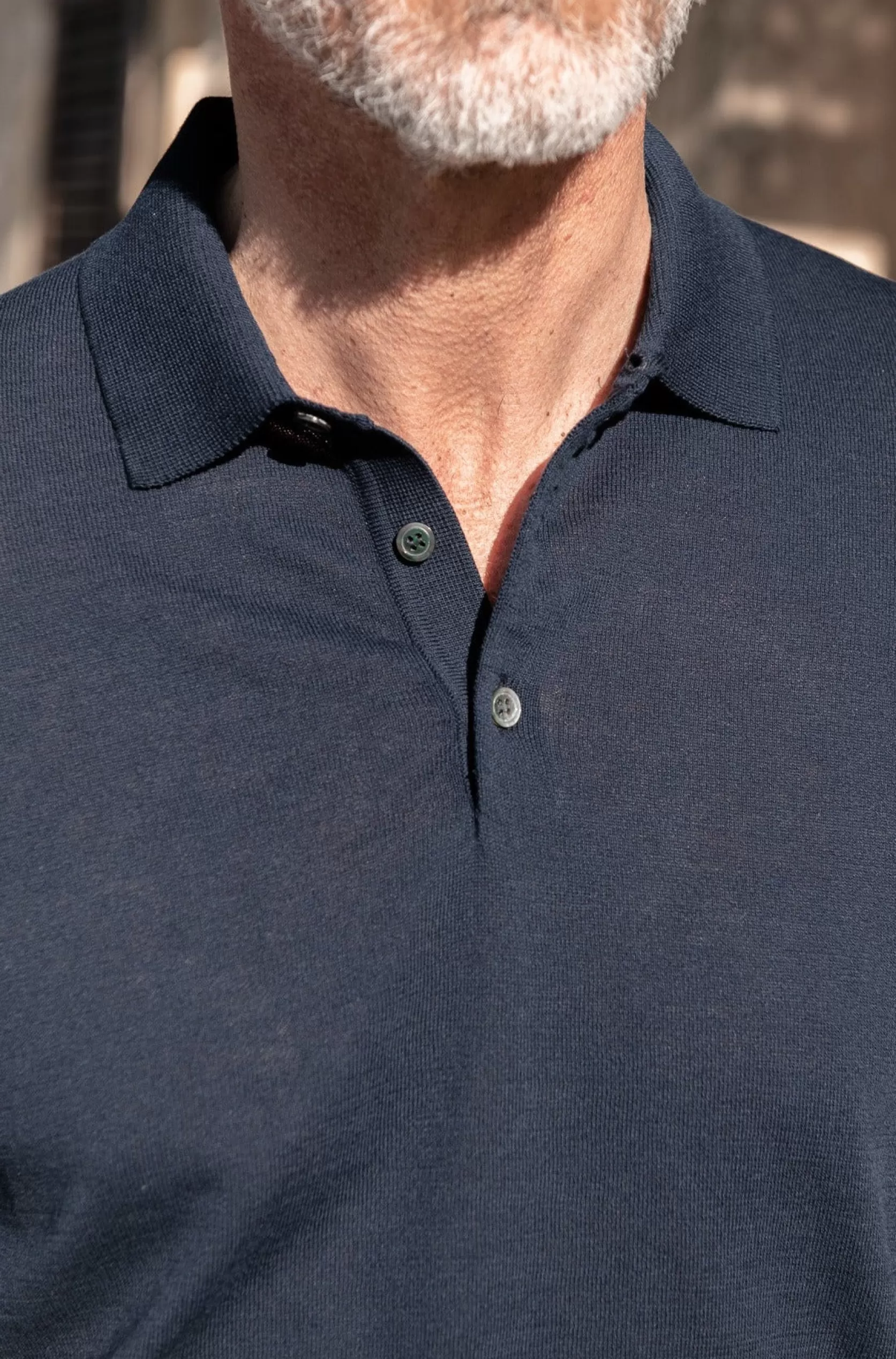 Polo à Manches Longues En Coton - Made In Italy>Pini Parma Shop