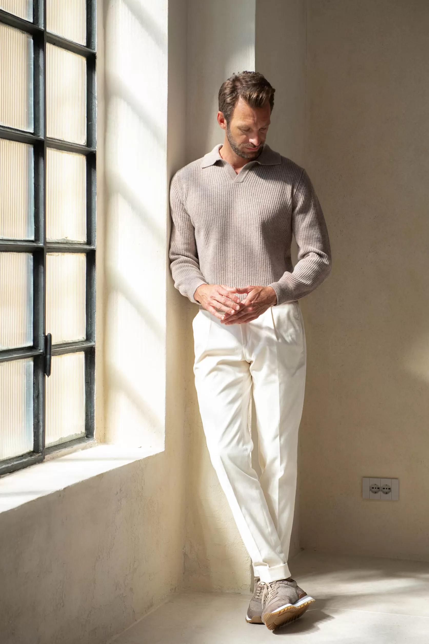 Polo Côtelé En Mélange De Cachemire – Made In Italy>Pini Parma Cheap