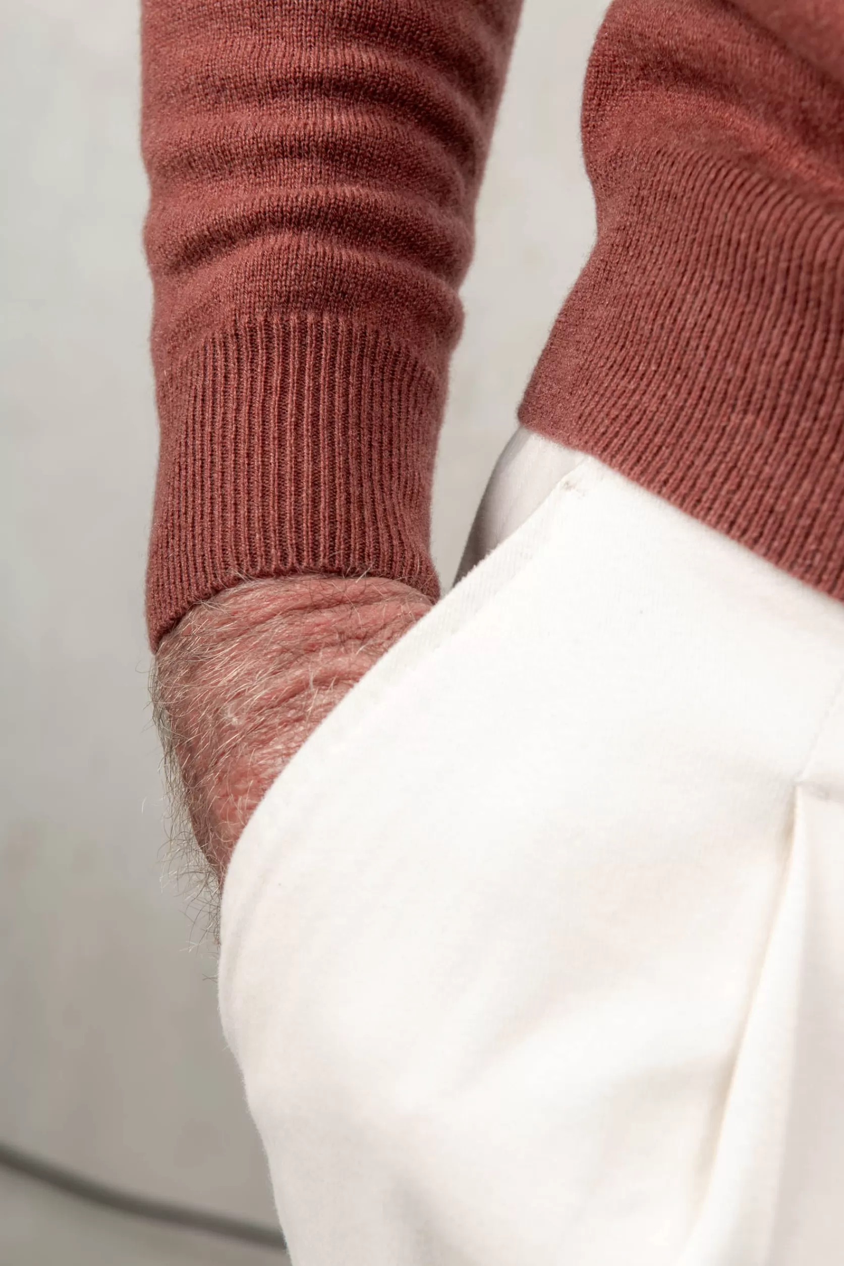 Pull Col Rond En Cachemire Rouille – Made In Italy>Pini Parma Cheap