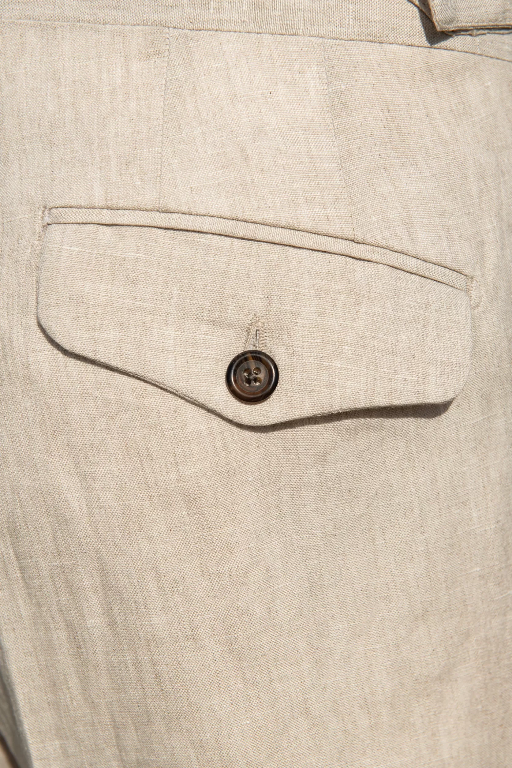 Short En Lin - Made In Italy>Pini Parma New