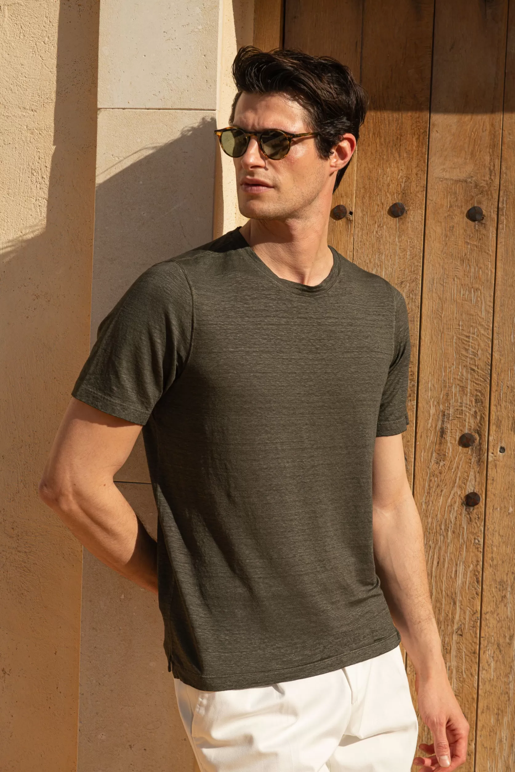 T-shirt En Lin - Made In Italy>Pini Parma Shop