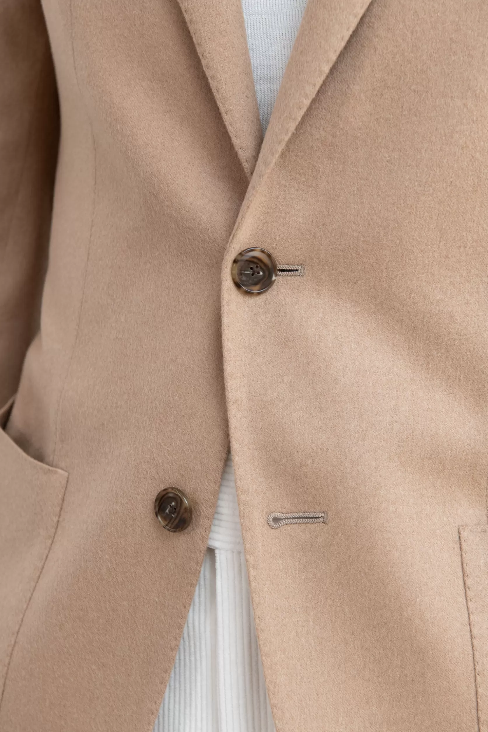 Veste Camel En Tissu Loro Piana - Made In Italy>Pini Parma Online