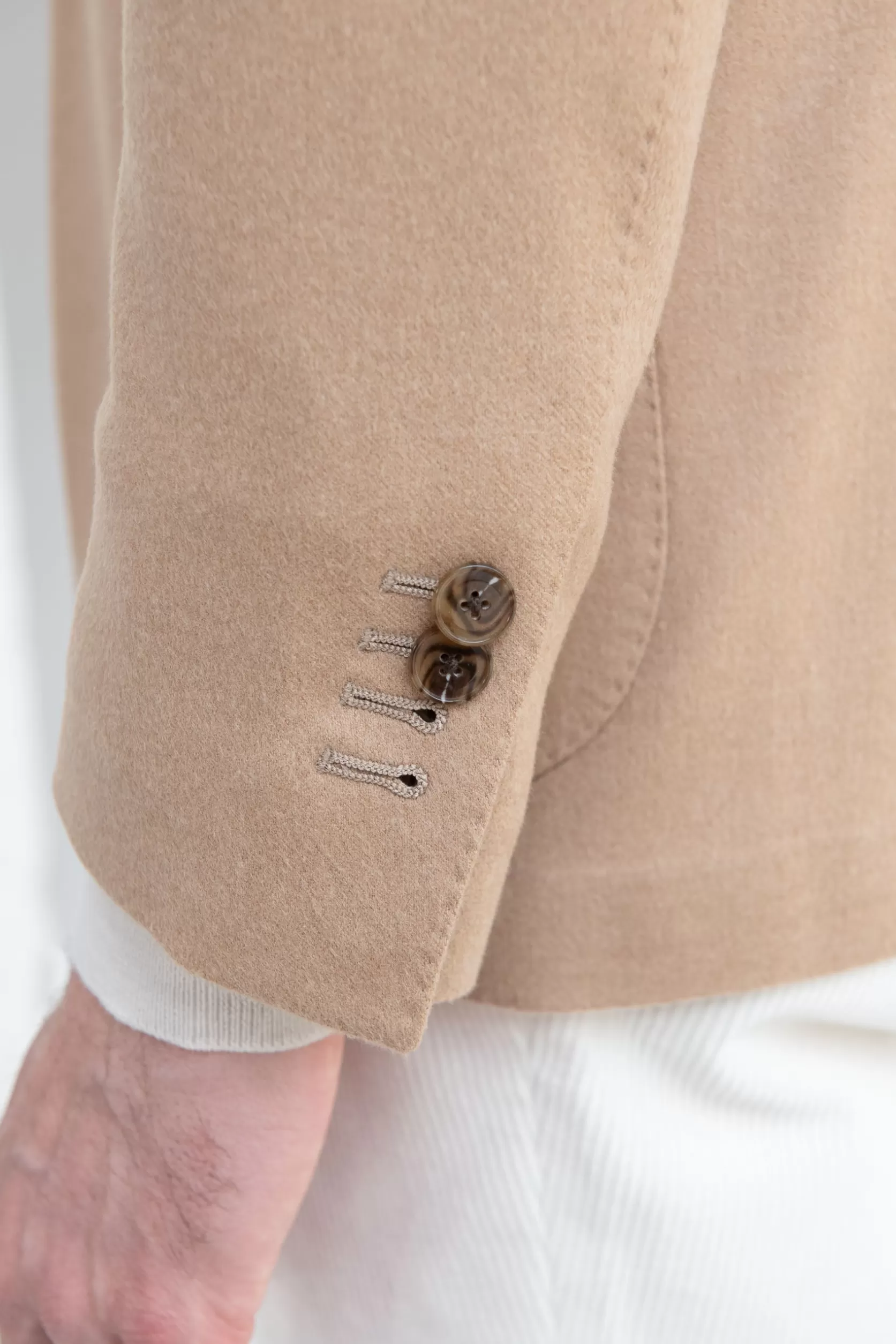 Veste Camel En Tissu Loro Piana - Made In Italy>Pini Parma Online