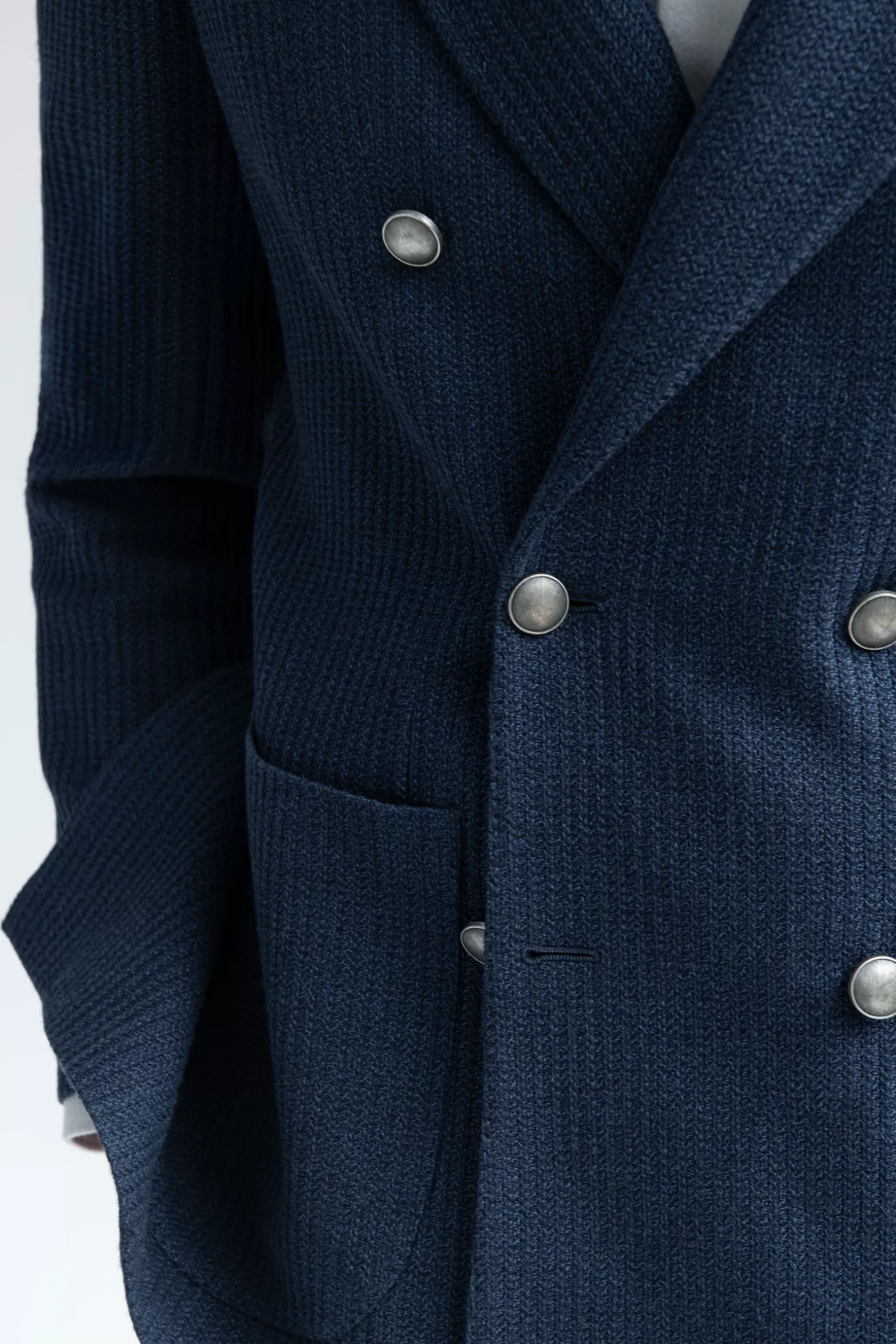 Veste Croisée Bleu Marine - Made In Italy>Pini Parma Cheap
