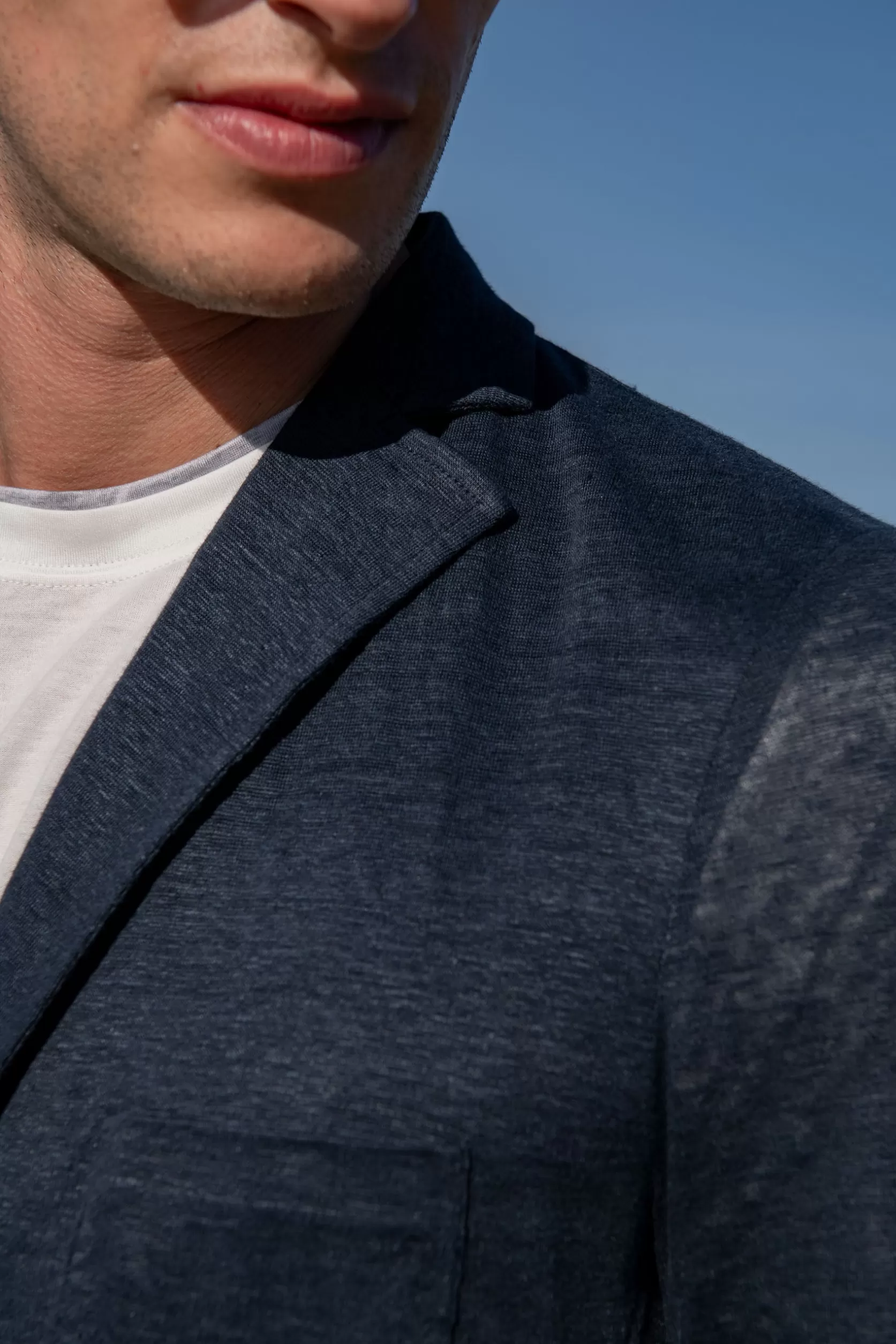 Veste En Tricot De Lin - Made In Italy>Pini Parma Outlet