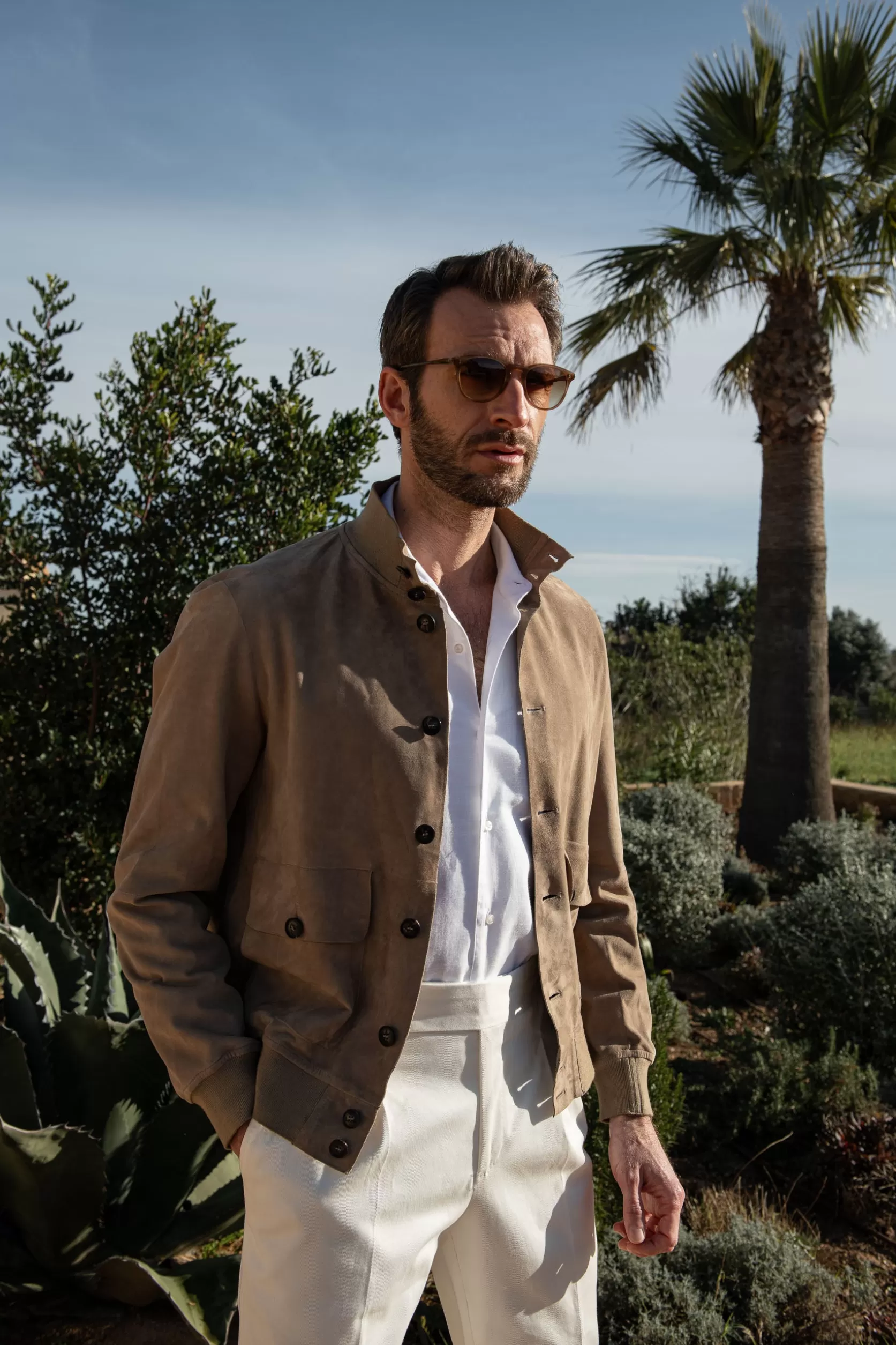 Veste Nuvola En Daim Souple Beige – Made In Italy>Pini Parma Shop