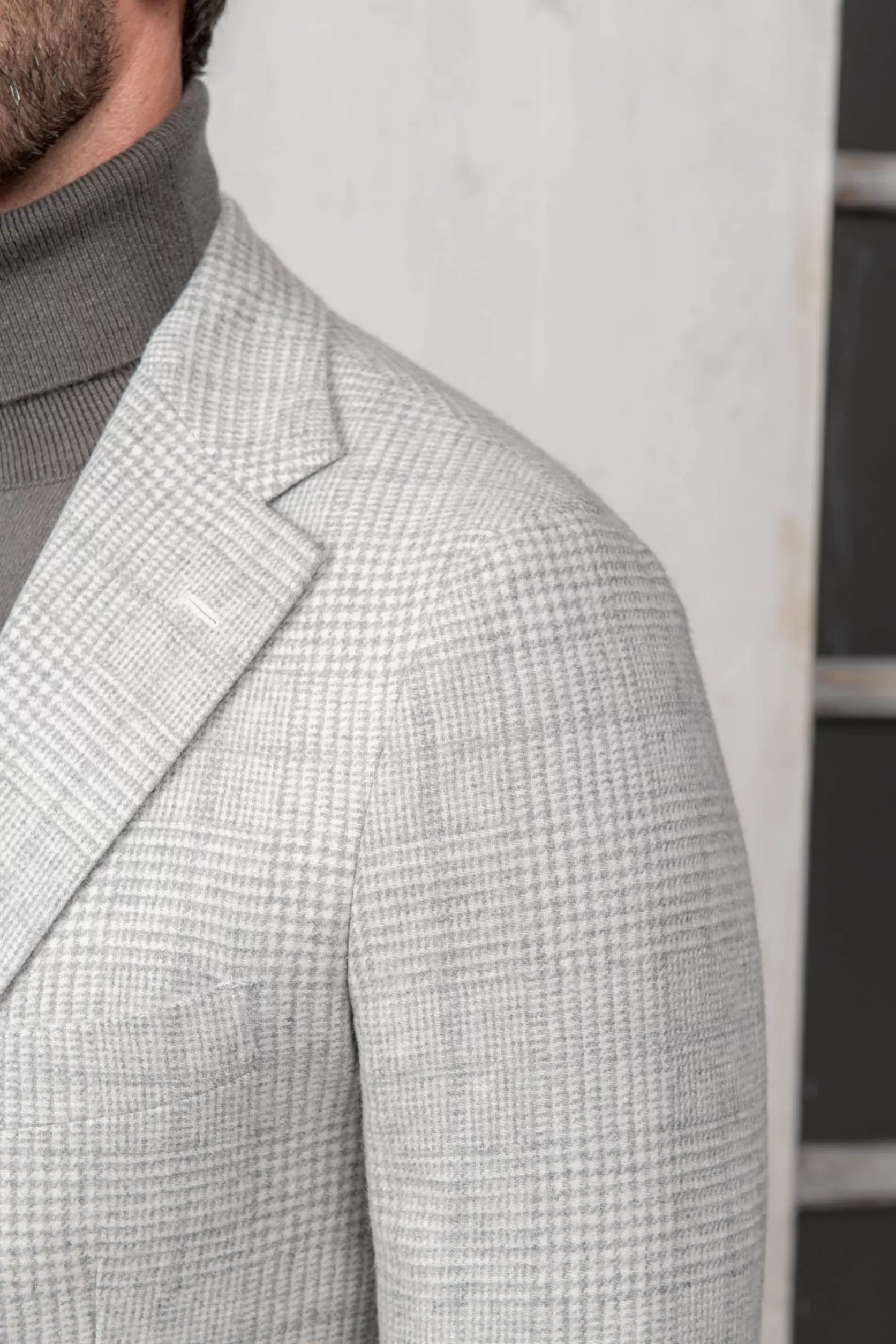Veste Prince De Galles Grise - Made In Italy>Pini Parma Best Sale