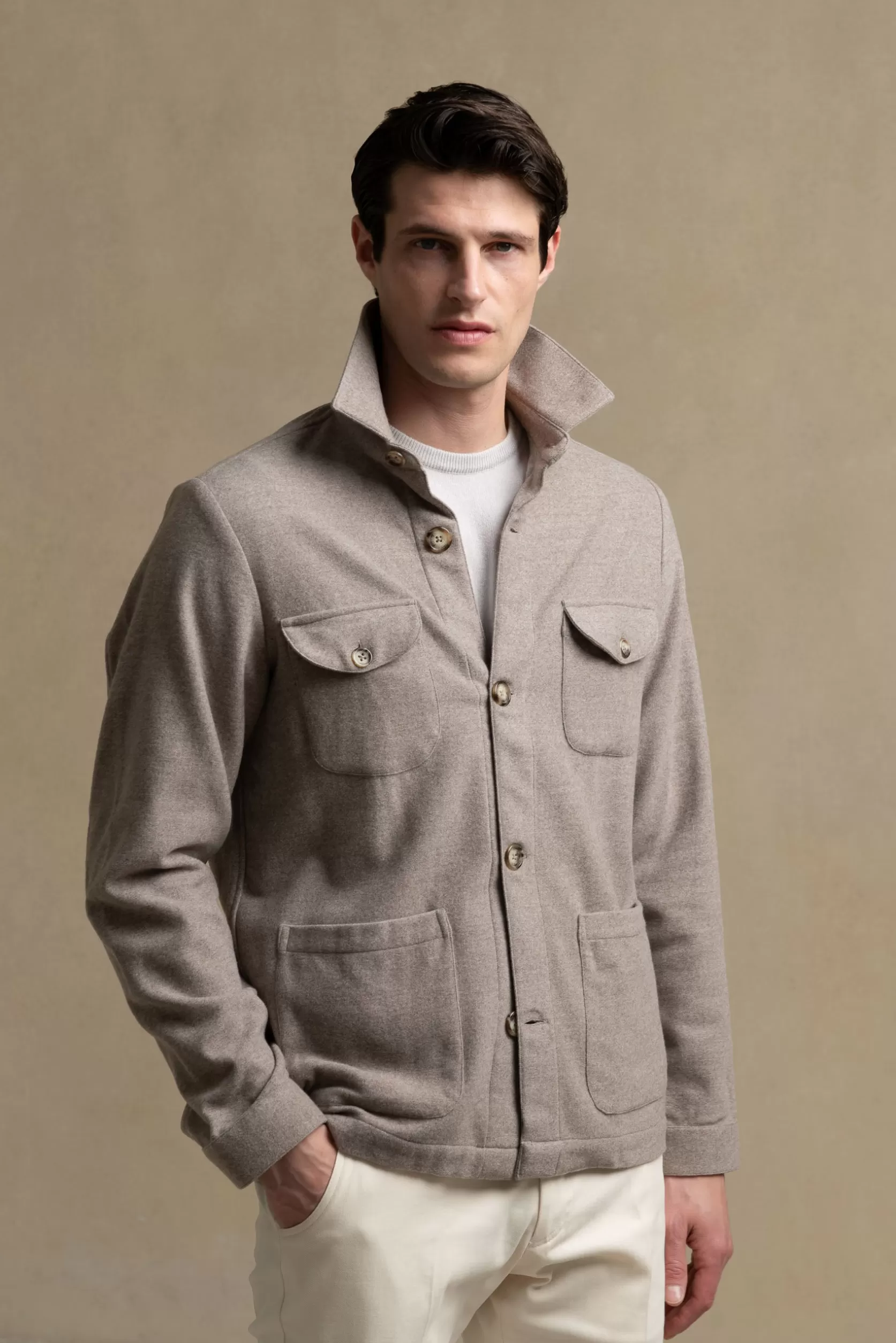 Veste Safari Flanelle Super 180s – Made In Italy>Pini Parma Outlet