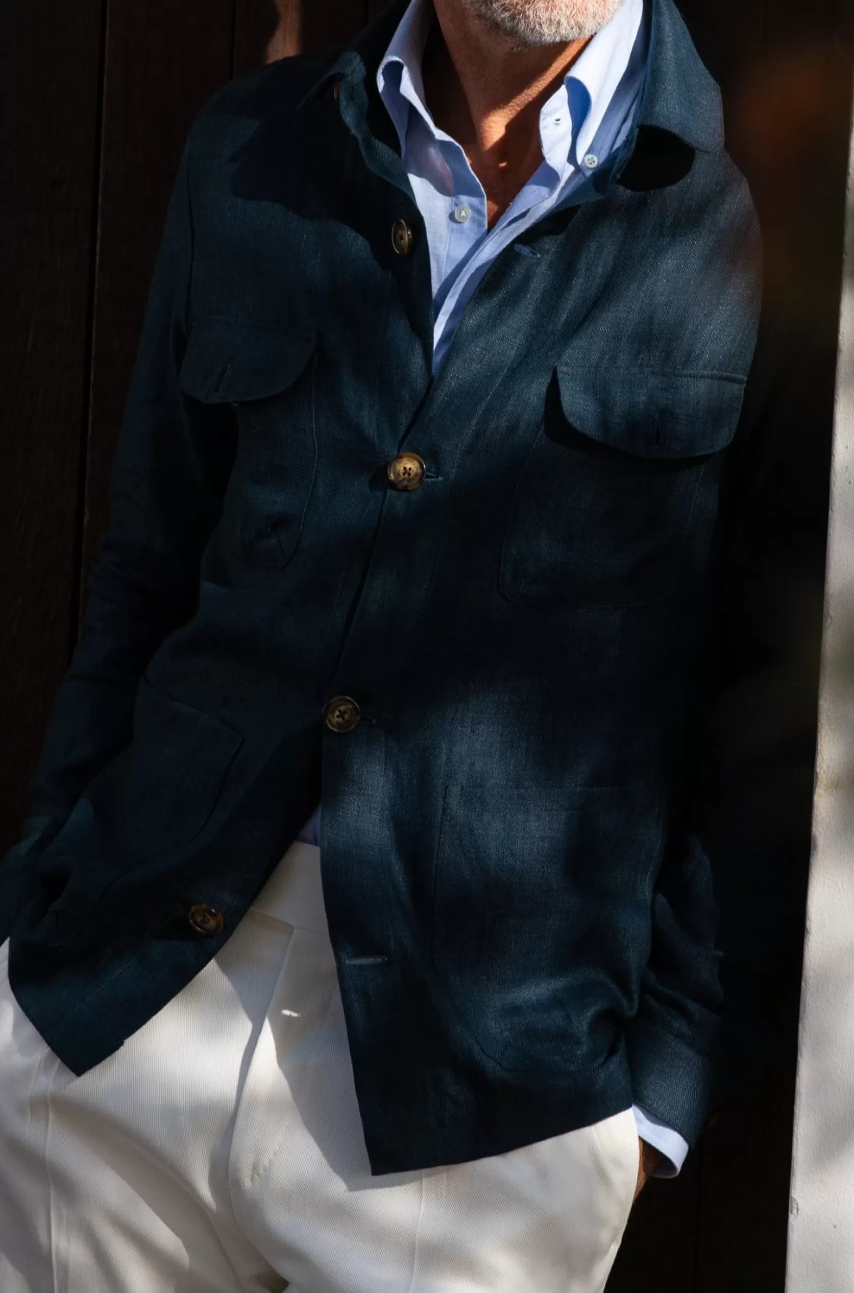 Veste Safari Petrol – Made In Italy>Pini Parma Best Sale